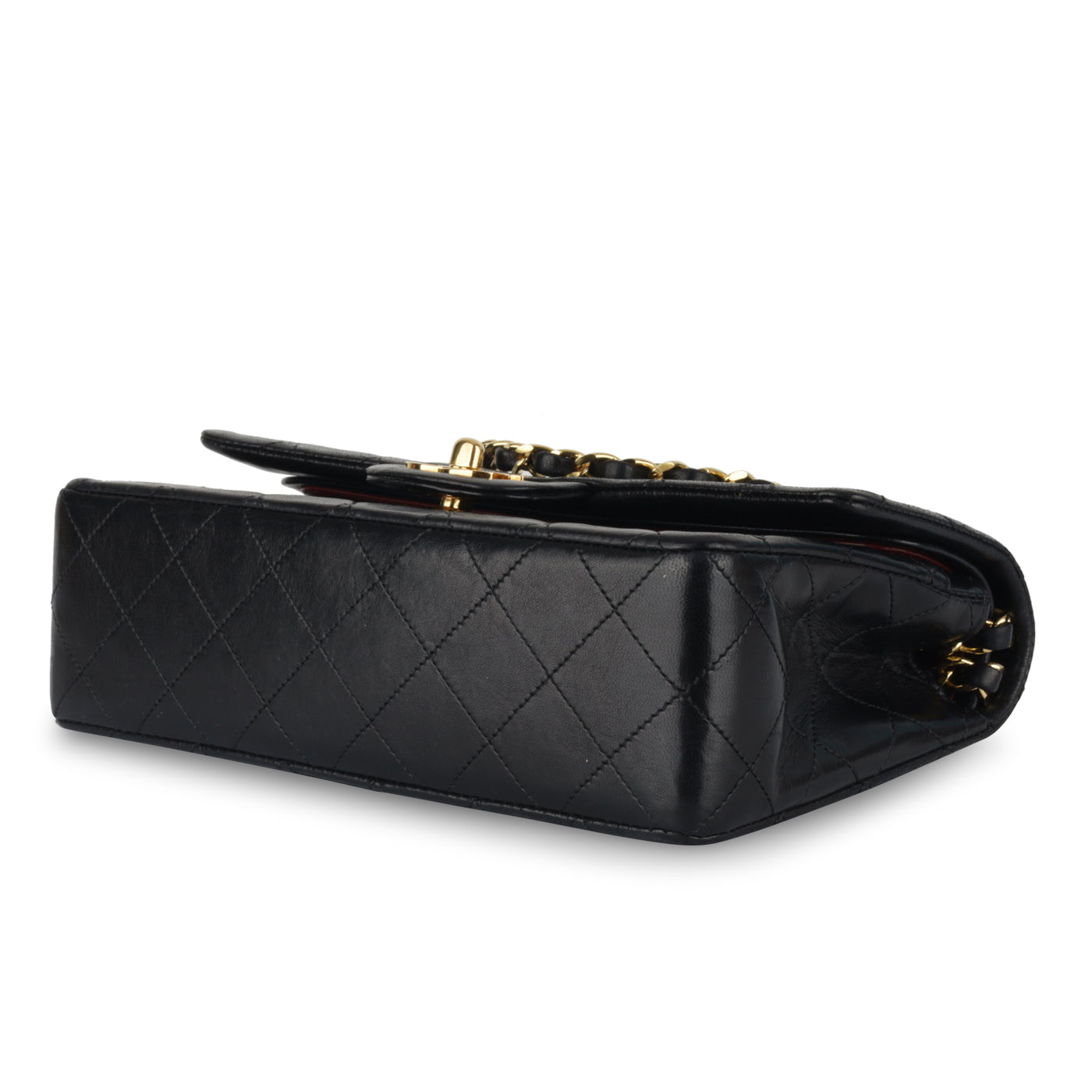 Chanel - Classic Flap Bag - Small - Black Lambskin - GHW - Pre