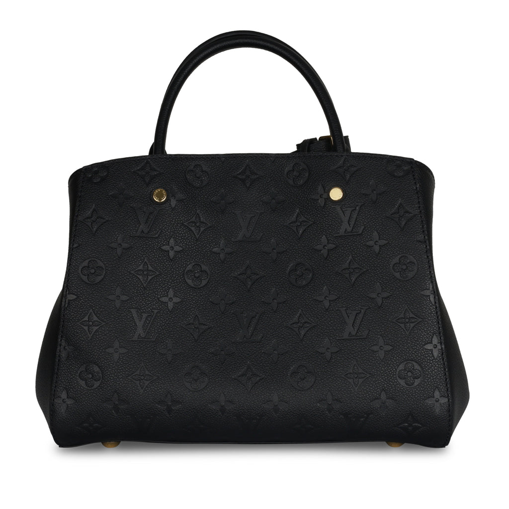 Buy Pre-owned & Brand new Luxury Louis Vuitton Black Monogram Empreinte  Montaigne MM Bag Online