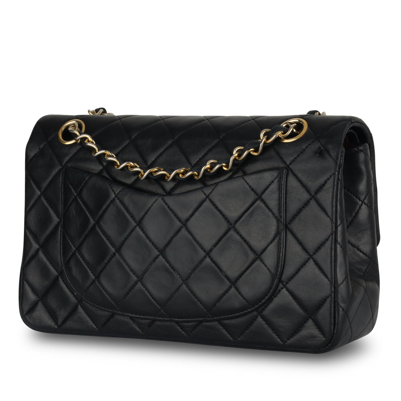 Chanel - Vintage Classic Flap Bag - Small - Black Lambskin - GHW