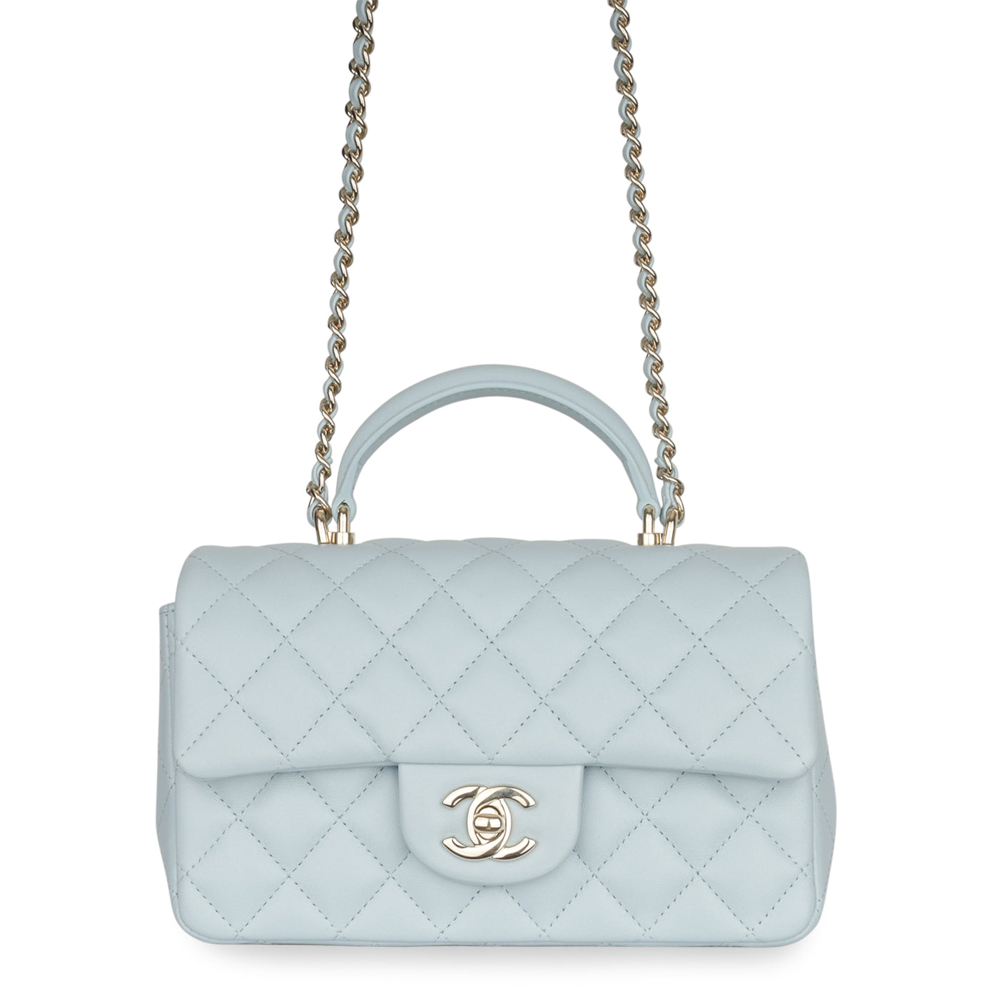 Chanel Baby Blue Classic Flap, Women's Fashion, Bags & Wallets, Shoulder  Bags on Carousell