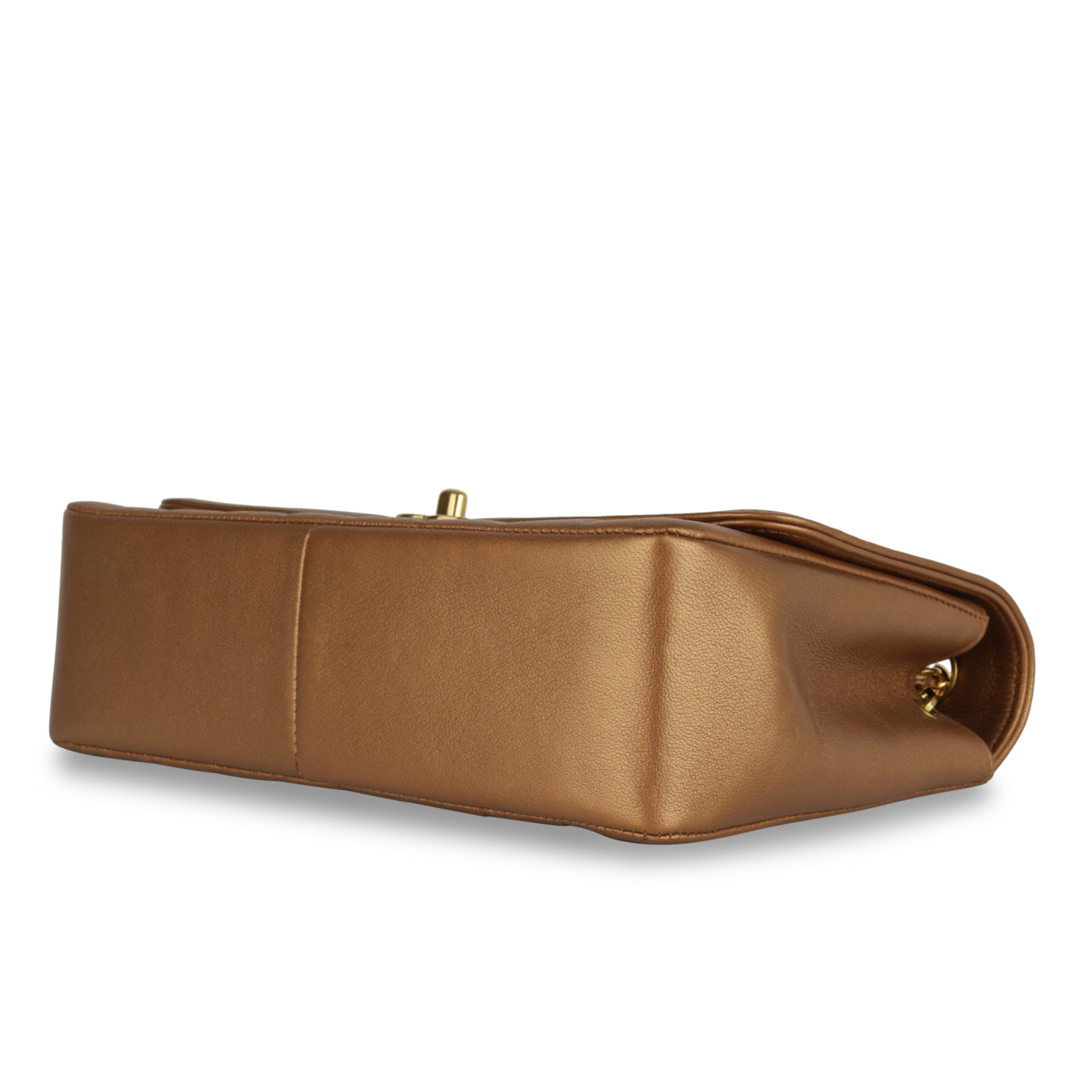 Vertical Flap Bag - Bronze