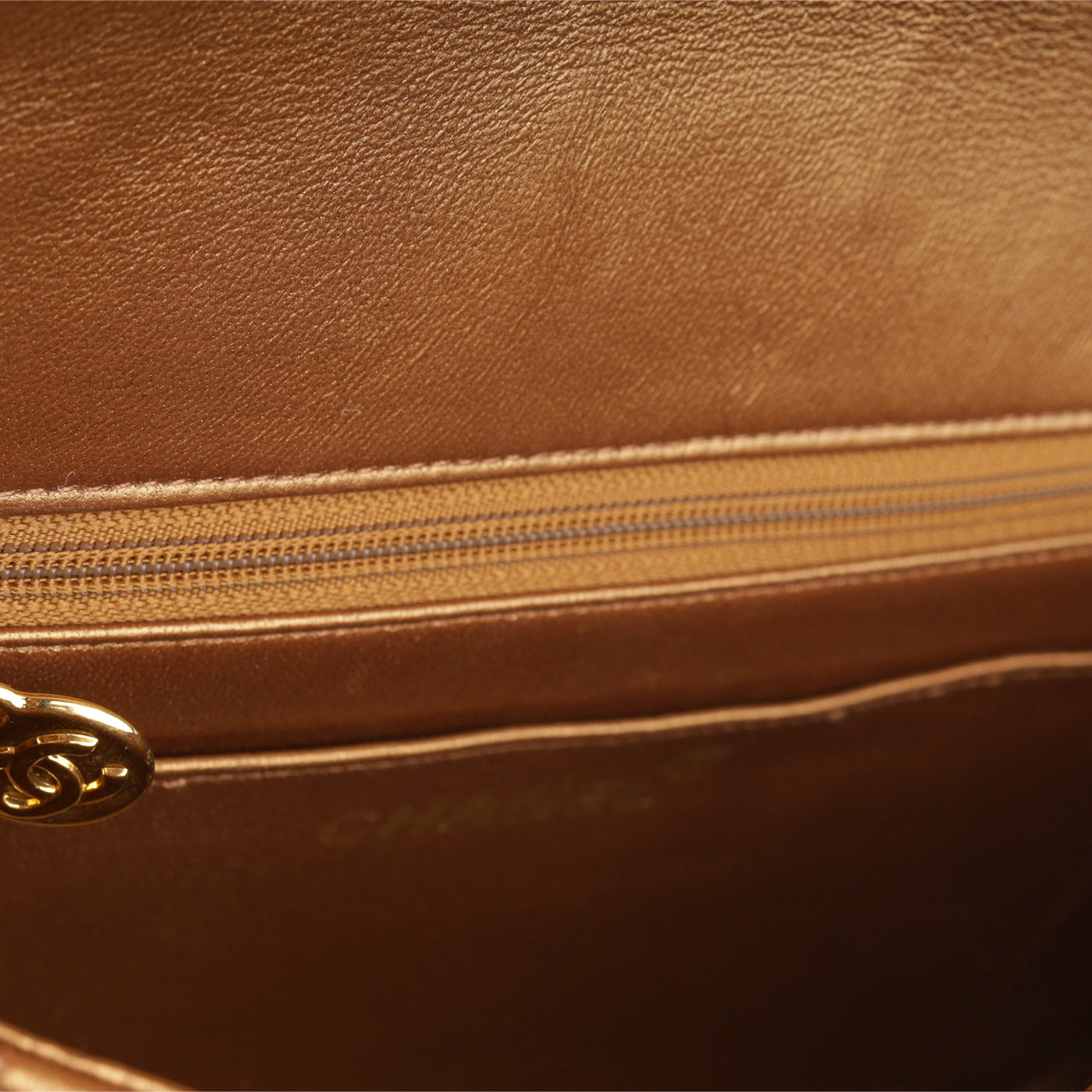 Vertical Flap Bag - Bronze