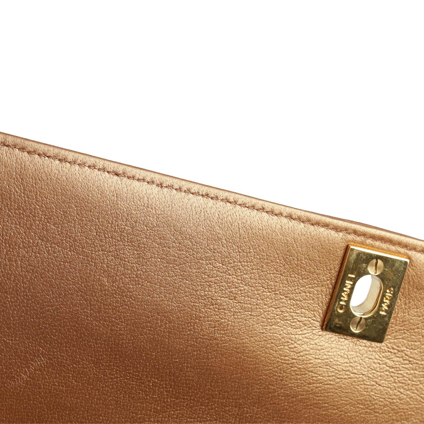 Vertical Flap Bag - Bronze