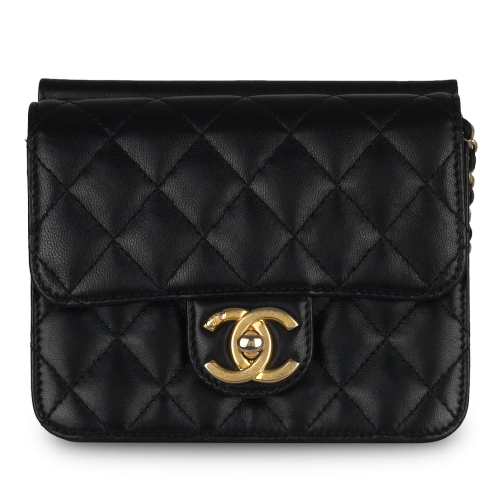 Mademoiselle patent leather handbag Chanel Black in Patent leather -  14784000