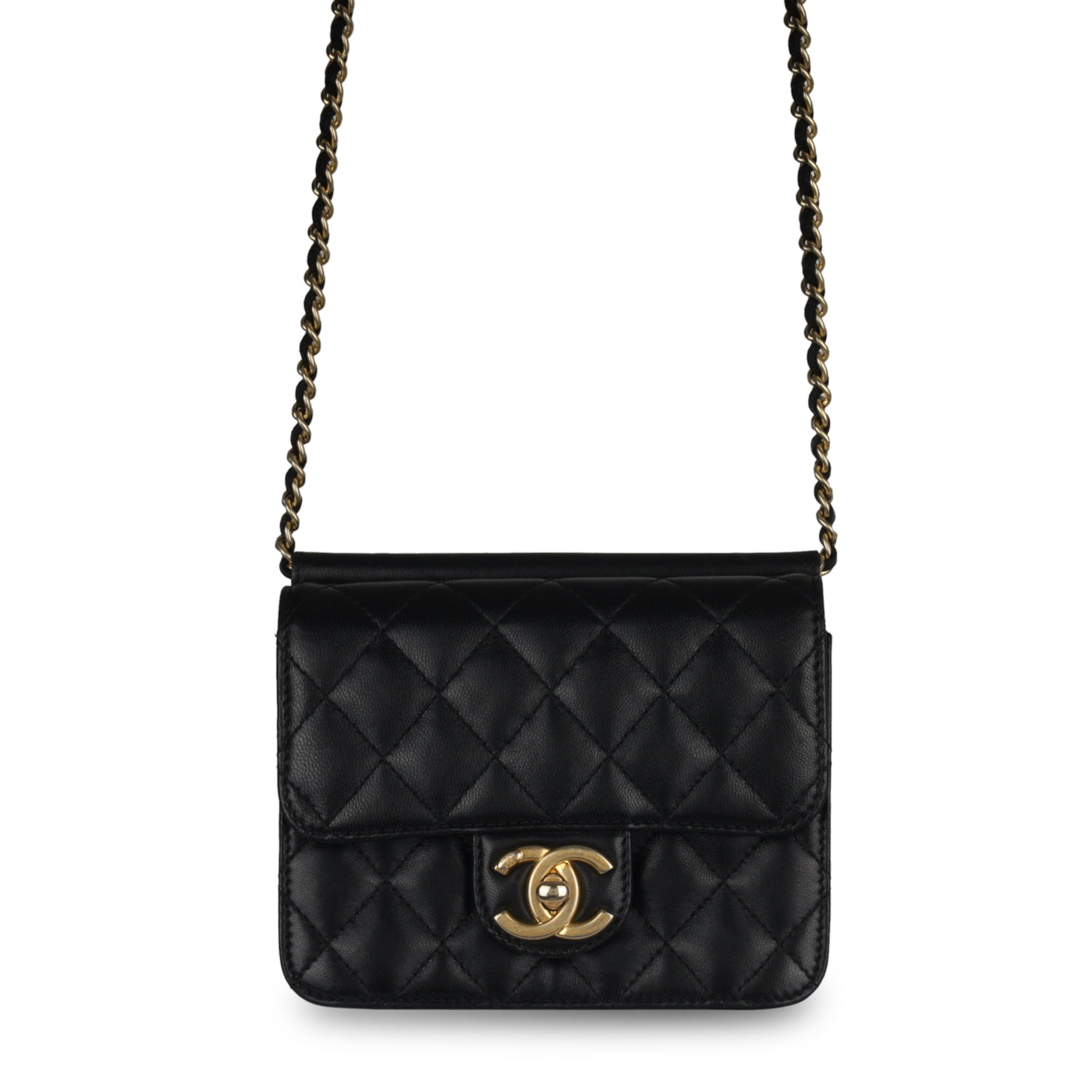 Chanel - Crossing Times Flap Bag - Black Lambskin - GHW - Pre Loved
