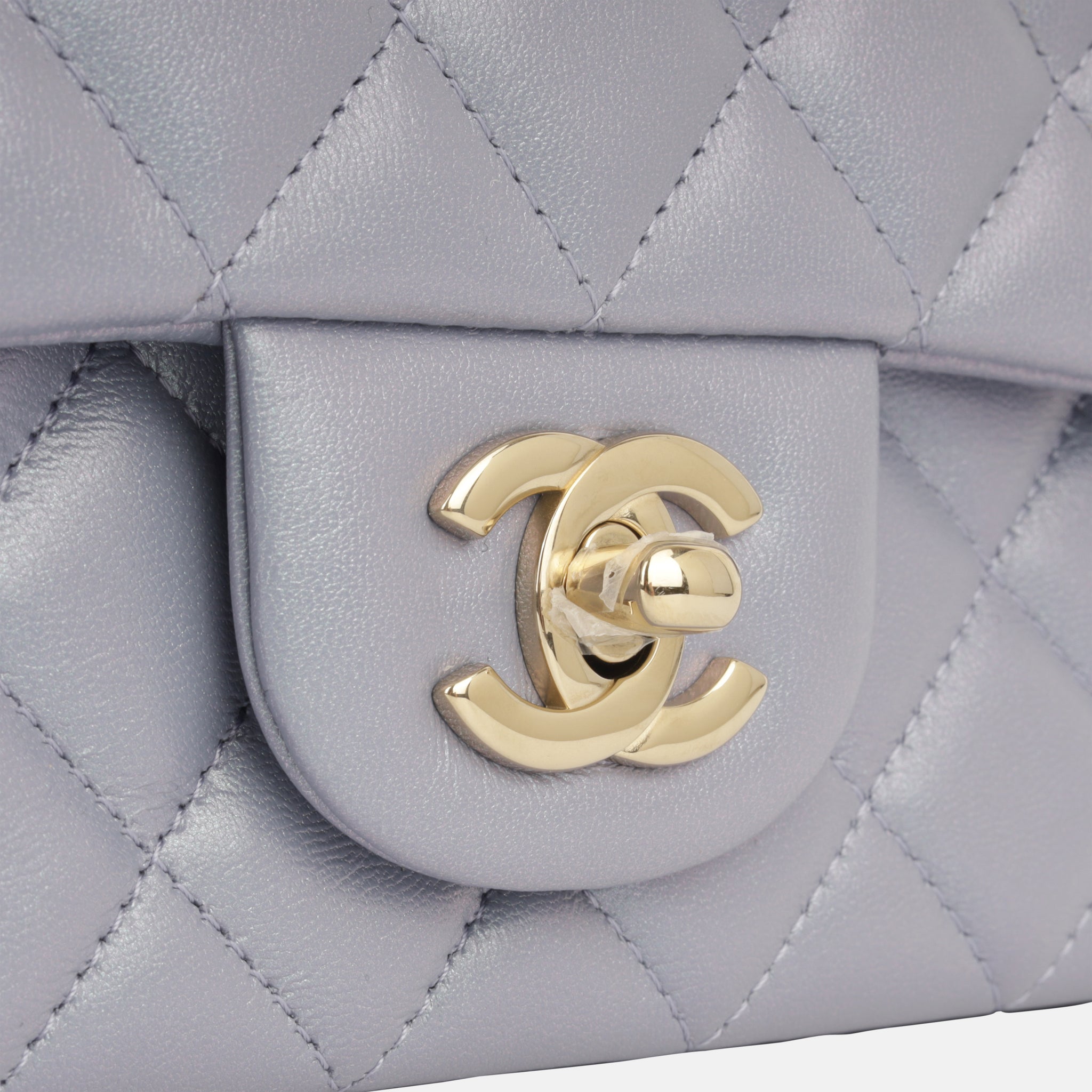 Chanel - Classic Flap Bag - Mini Rectangular - Lilac Iridescent