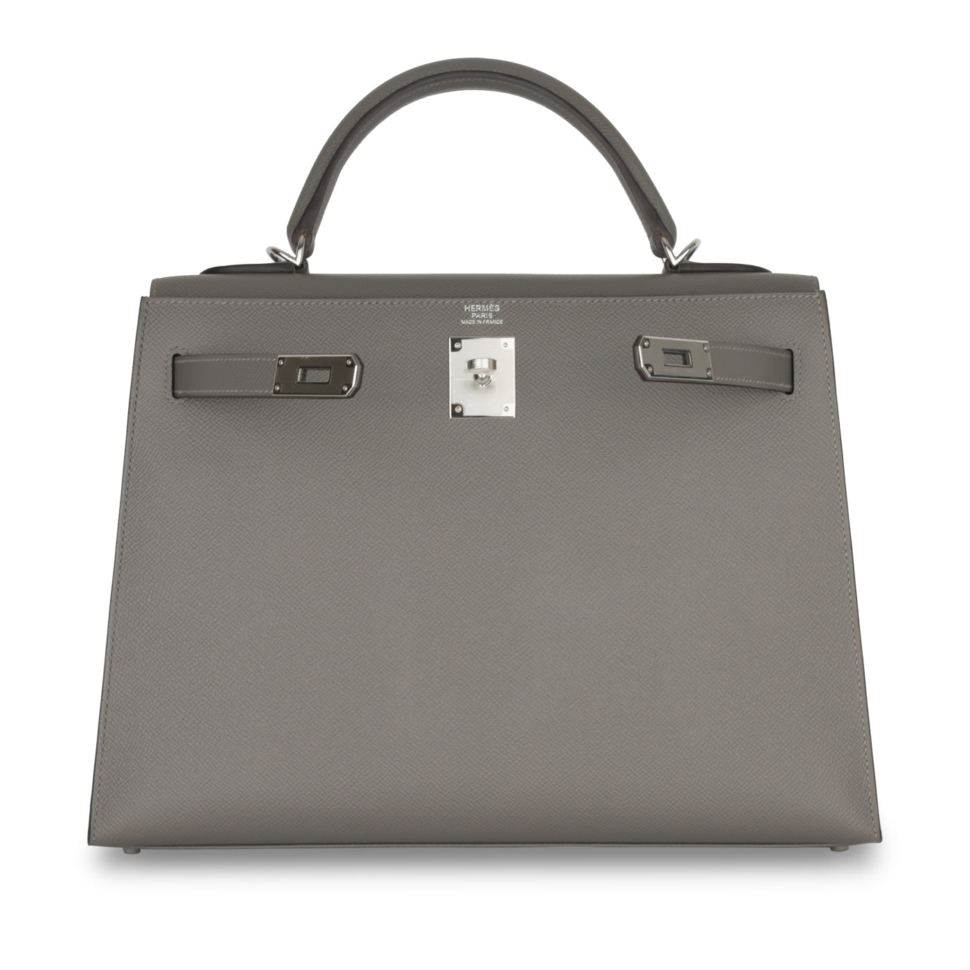 Hermès Kelly 32 Gris Meyer Epsom PHW Brand New – Bagista