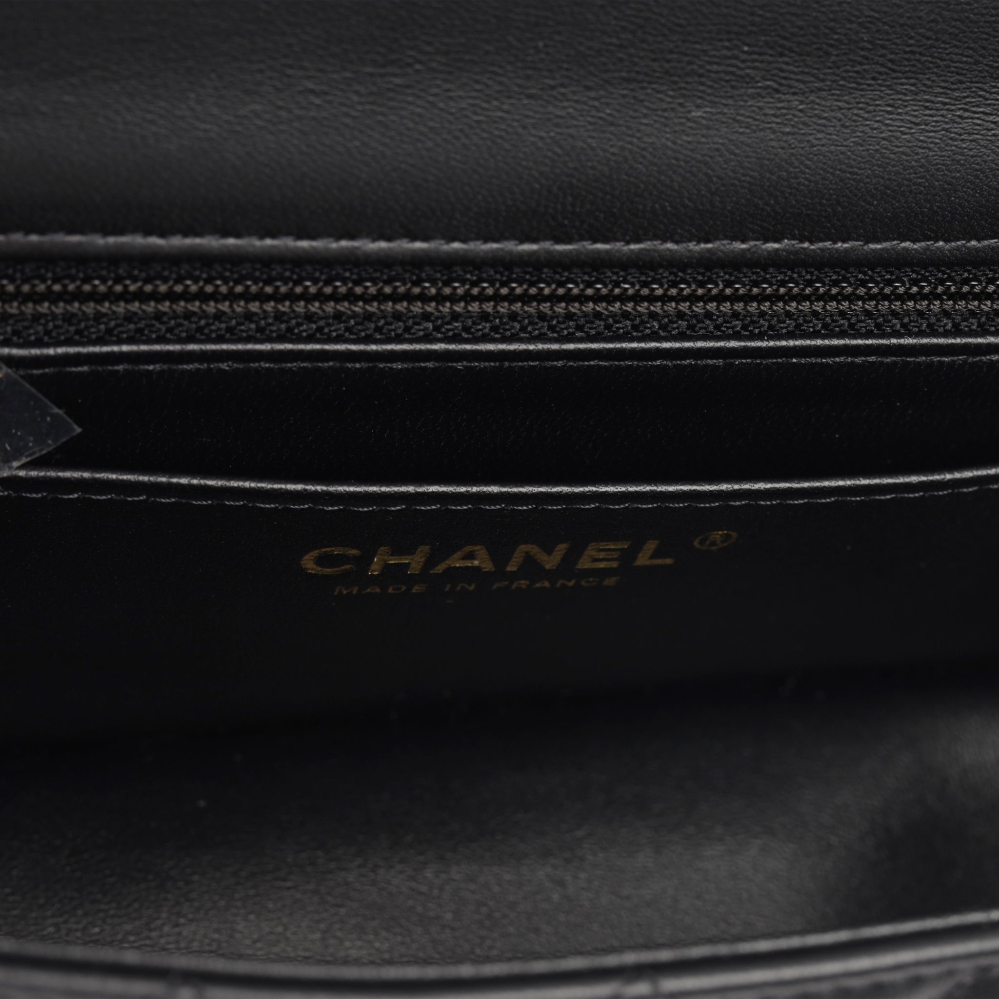 Chanel - Classic Flap Bag - Mini Rectangular - Black Lambskin