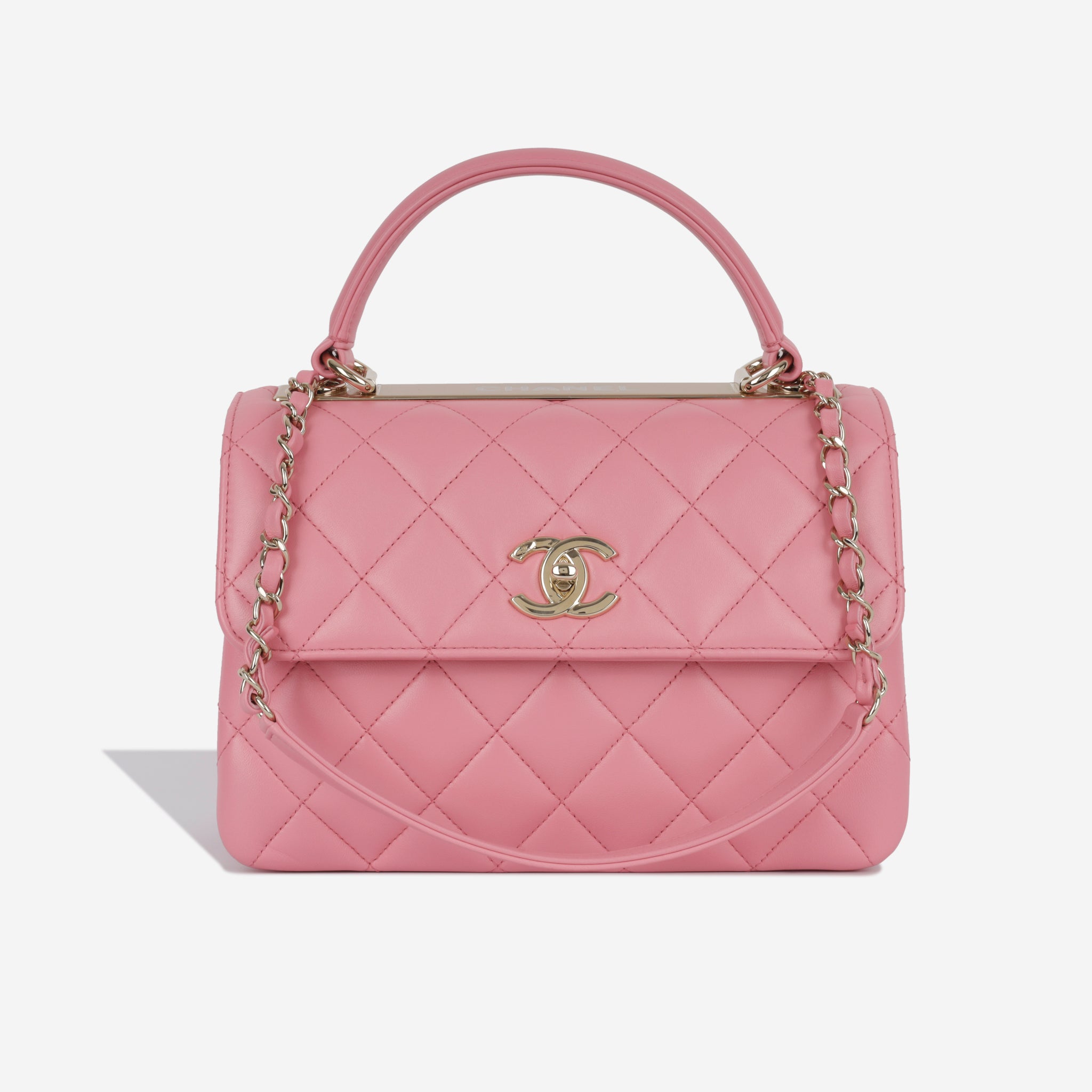 pink flap bag
