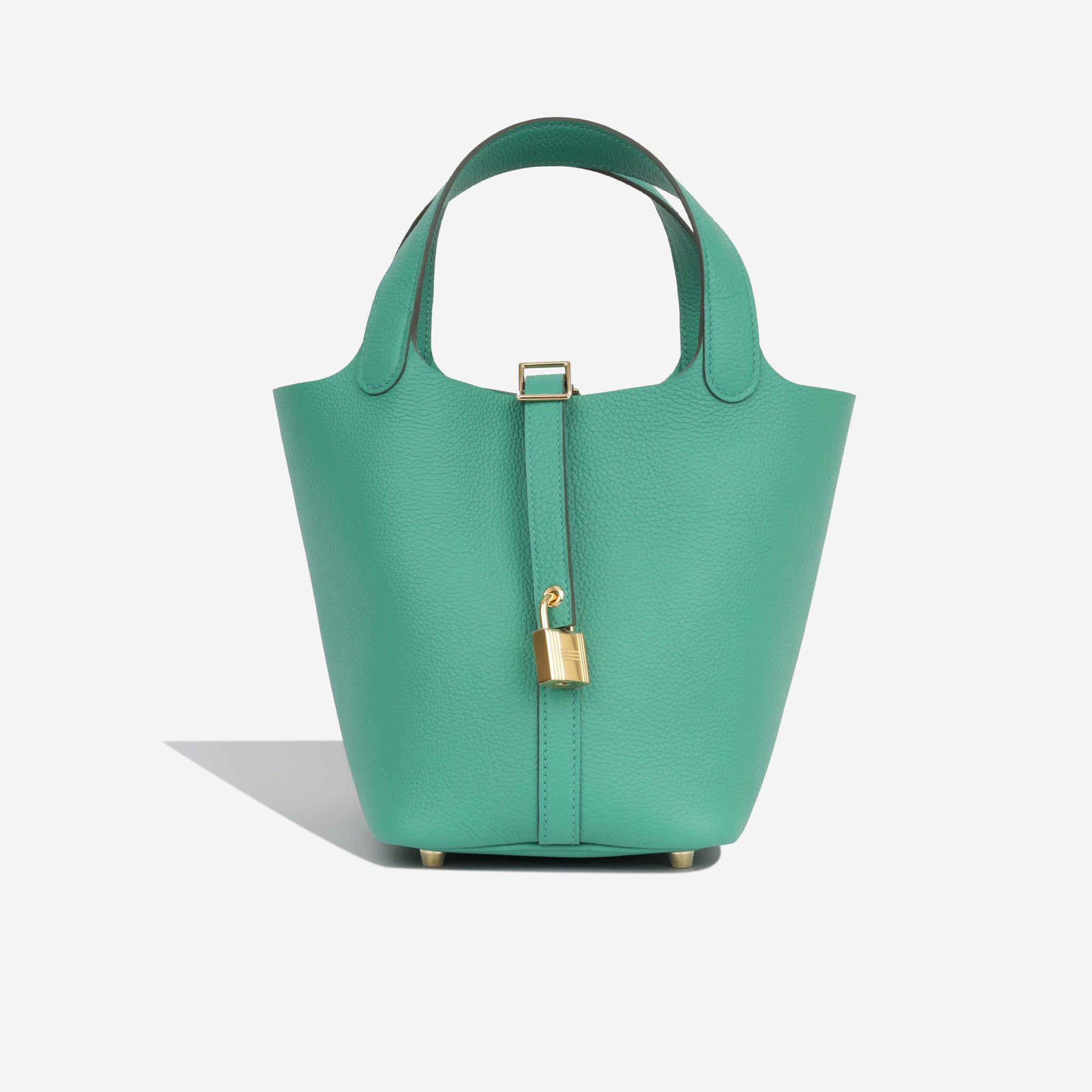 Colvert Picotin Hermès - Picotin 18 - Vert Jade - Clemence GHW - Brand New | Bagista