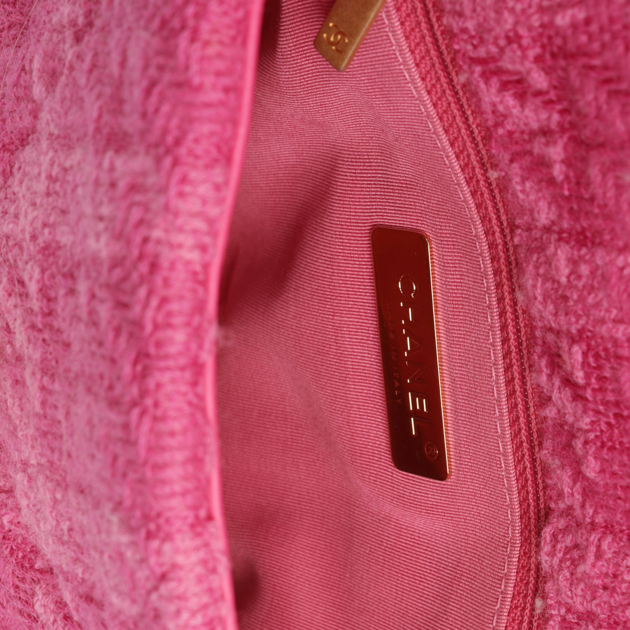 Chanel - Chanel 19 Flap Bag - Small - Pink Tweed and Mixed Fabrics