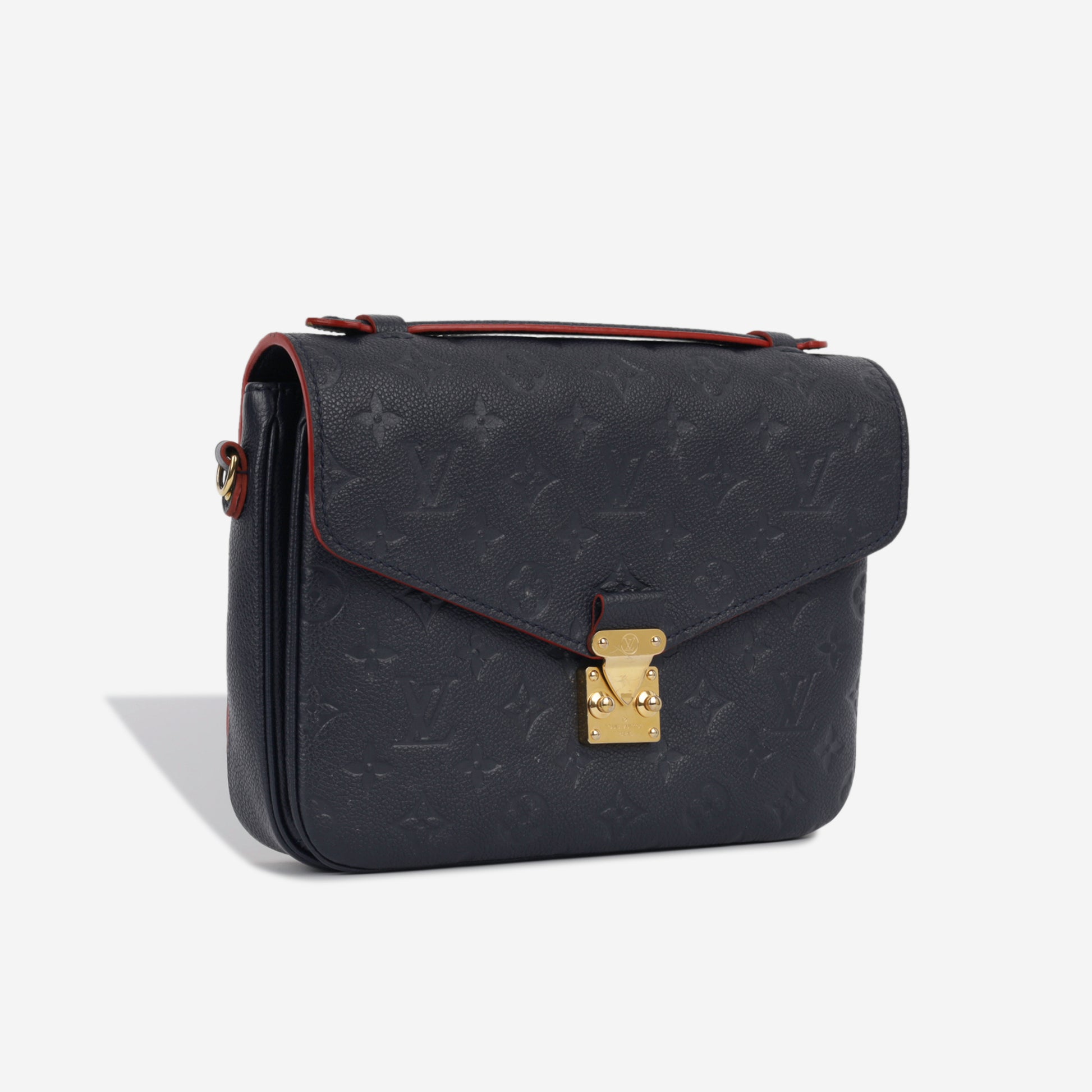 Louis Vuitton Pochette Métis Empreinte Leather Navy Blue