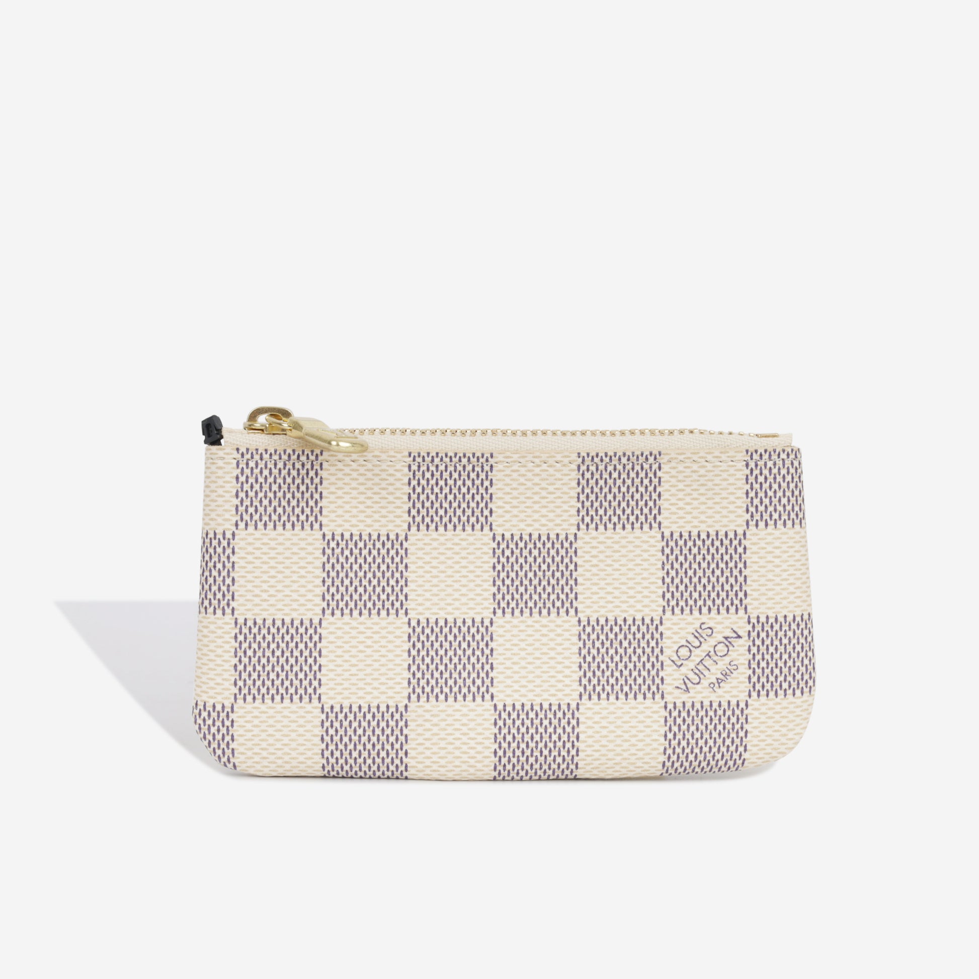 Louis Vuitton Mini Key Pouch Damier Azur Immaculate – Bagista