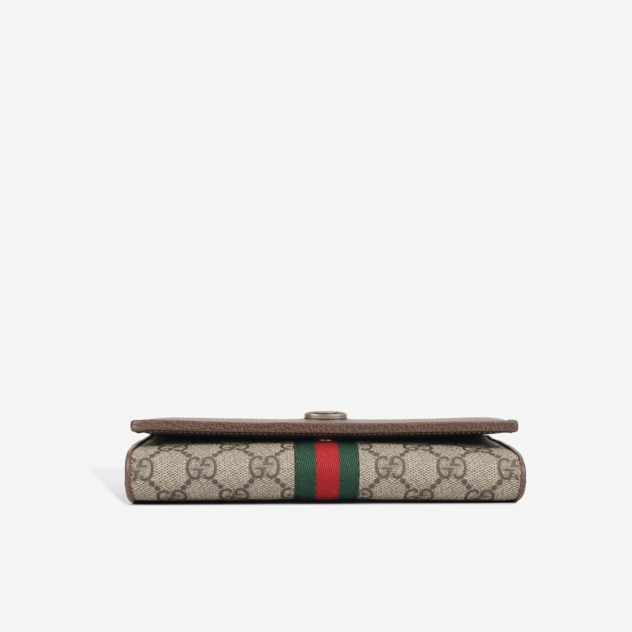 Gucci Ophidia Continental Wallet Black in Leather with Gold-tone - US