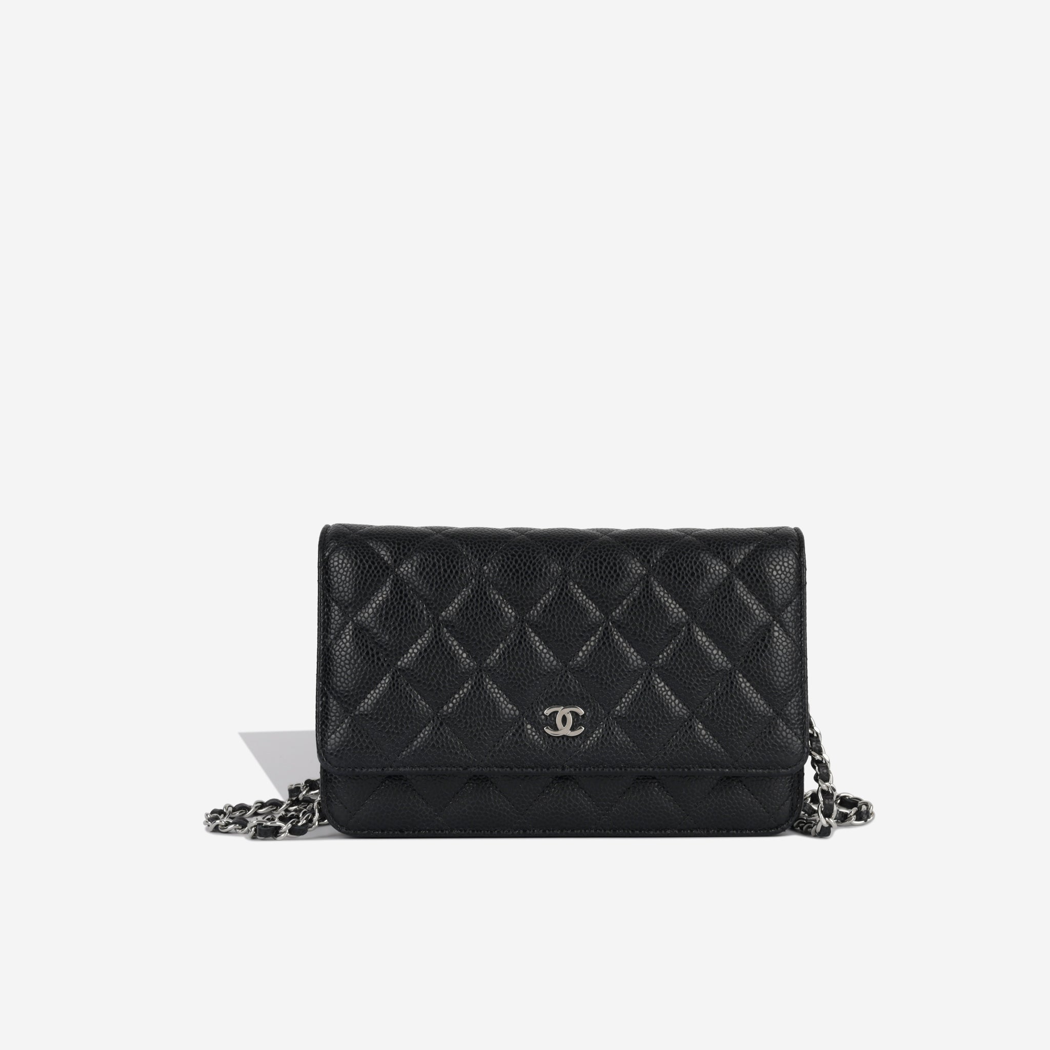 Chanel - Classic Wallet On Chain - Black Caviar - SHW - Immaculate ...