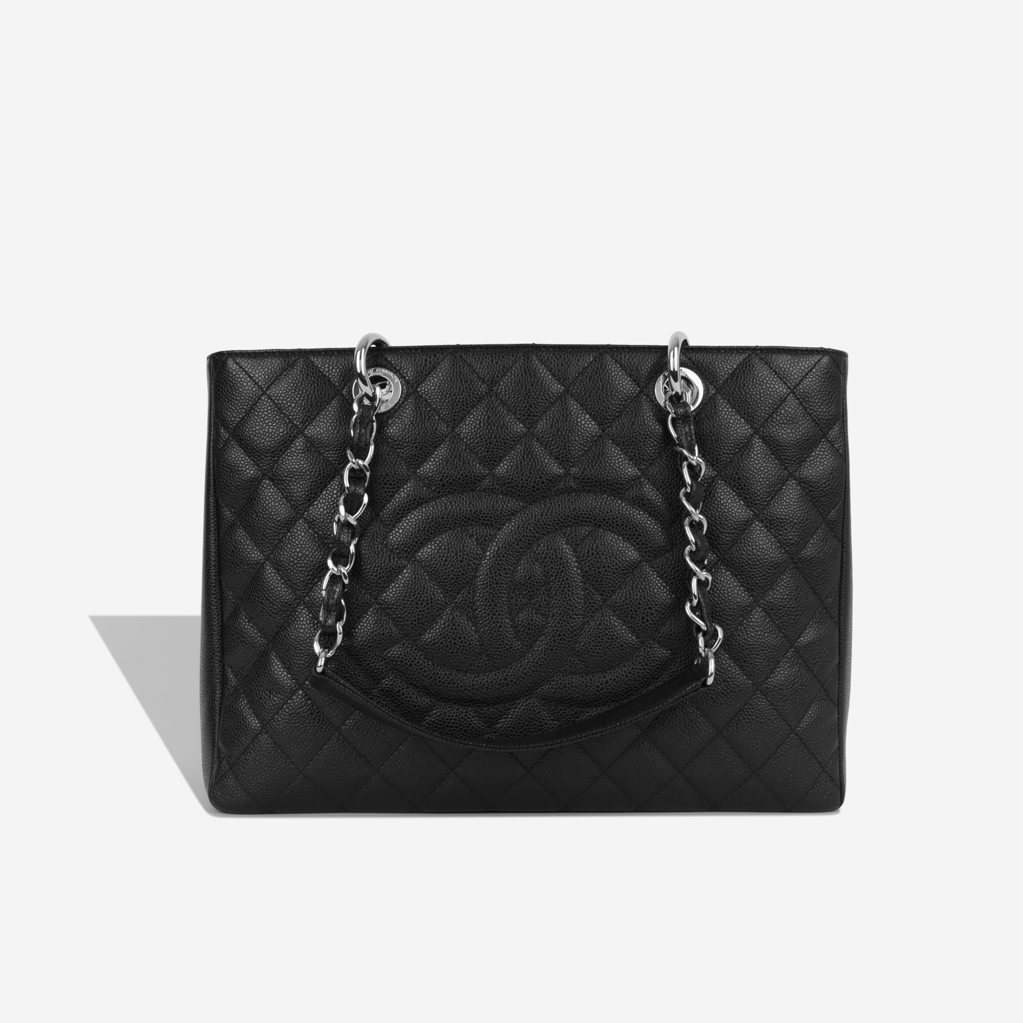 Chanel - Grand Shopping Tote - Black Caviar - SHW - Pre loved | Bagista