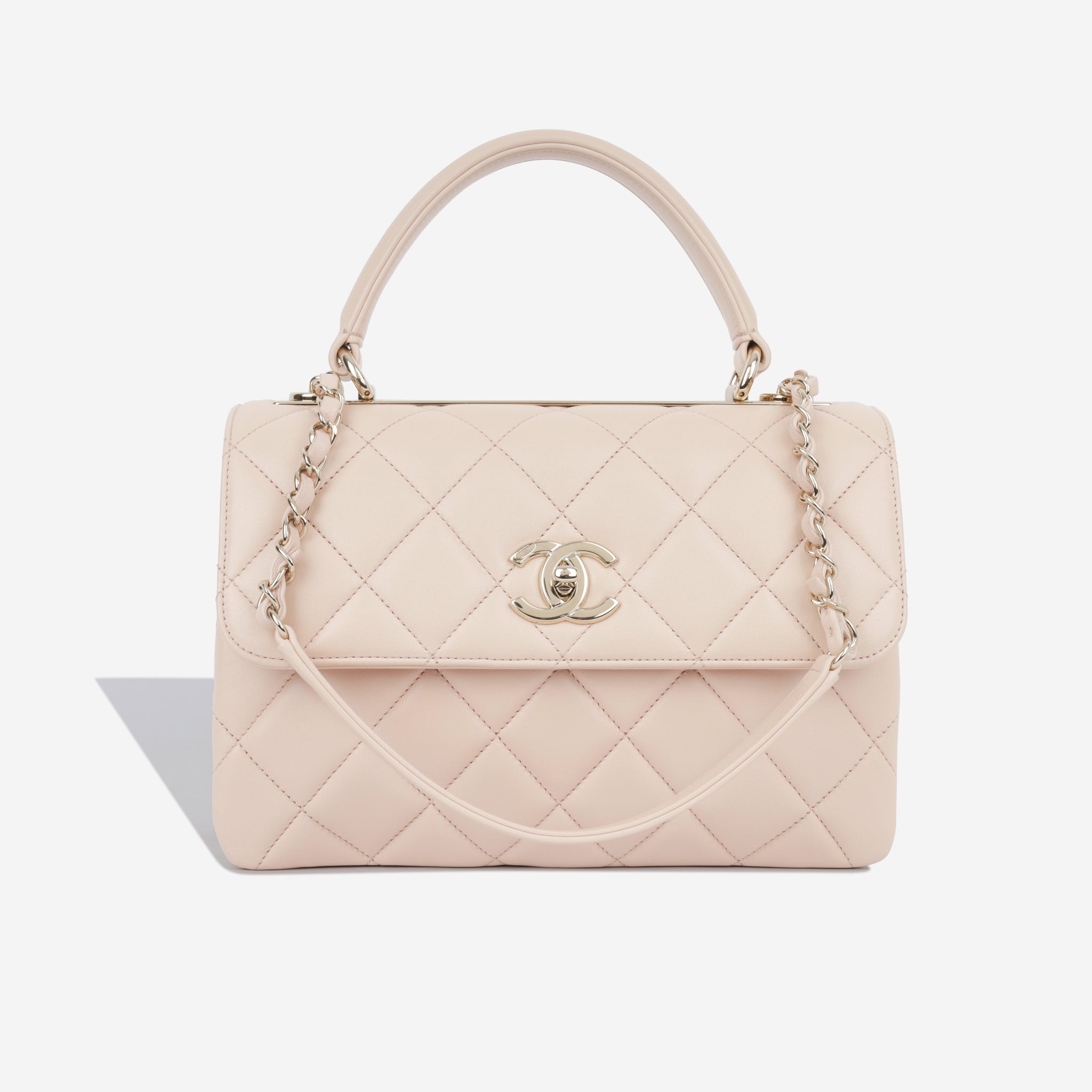 Chanel - Trendy CC Flap Bag Small - Pink Lambskin - CGHW - Excellent