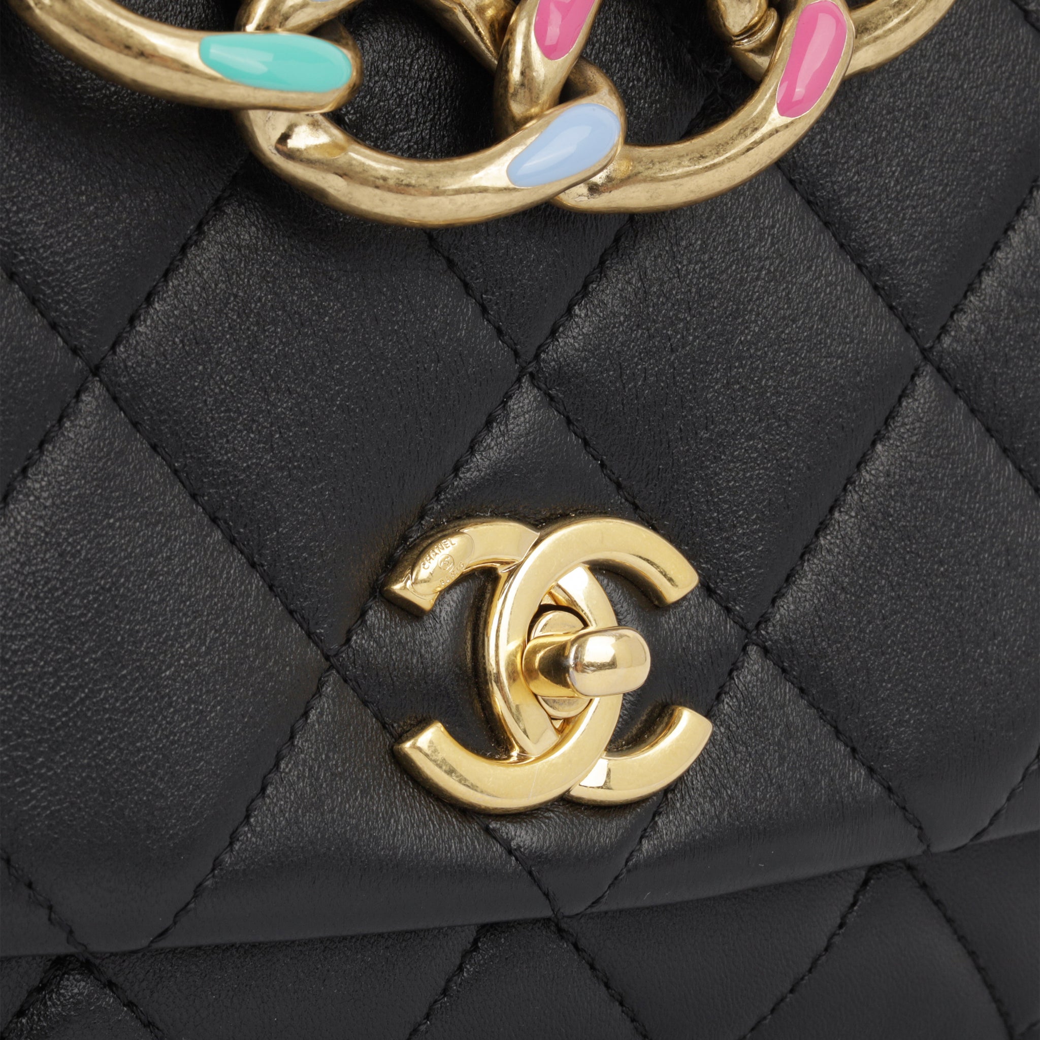 Chanel - Seasonal Rainbow Chain Flap- GHW - Immaculate