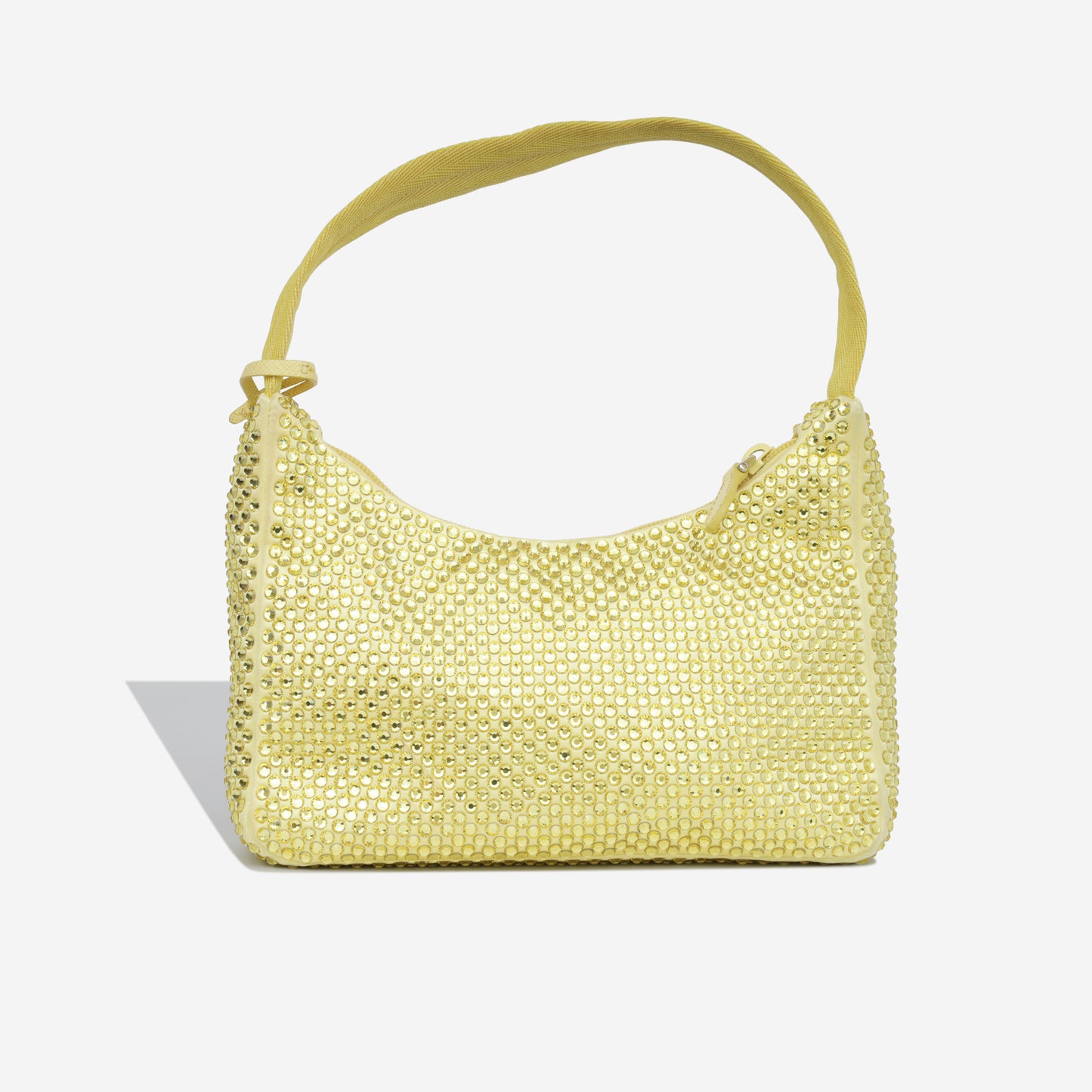 Satin Mini Bag with Crystals