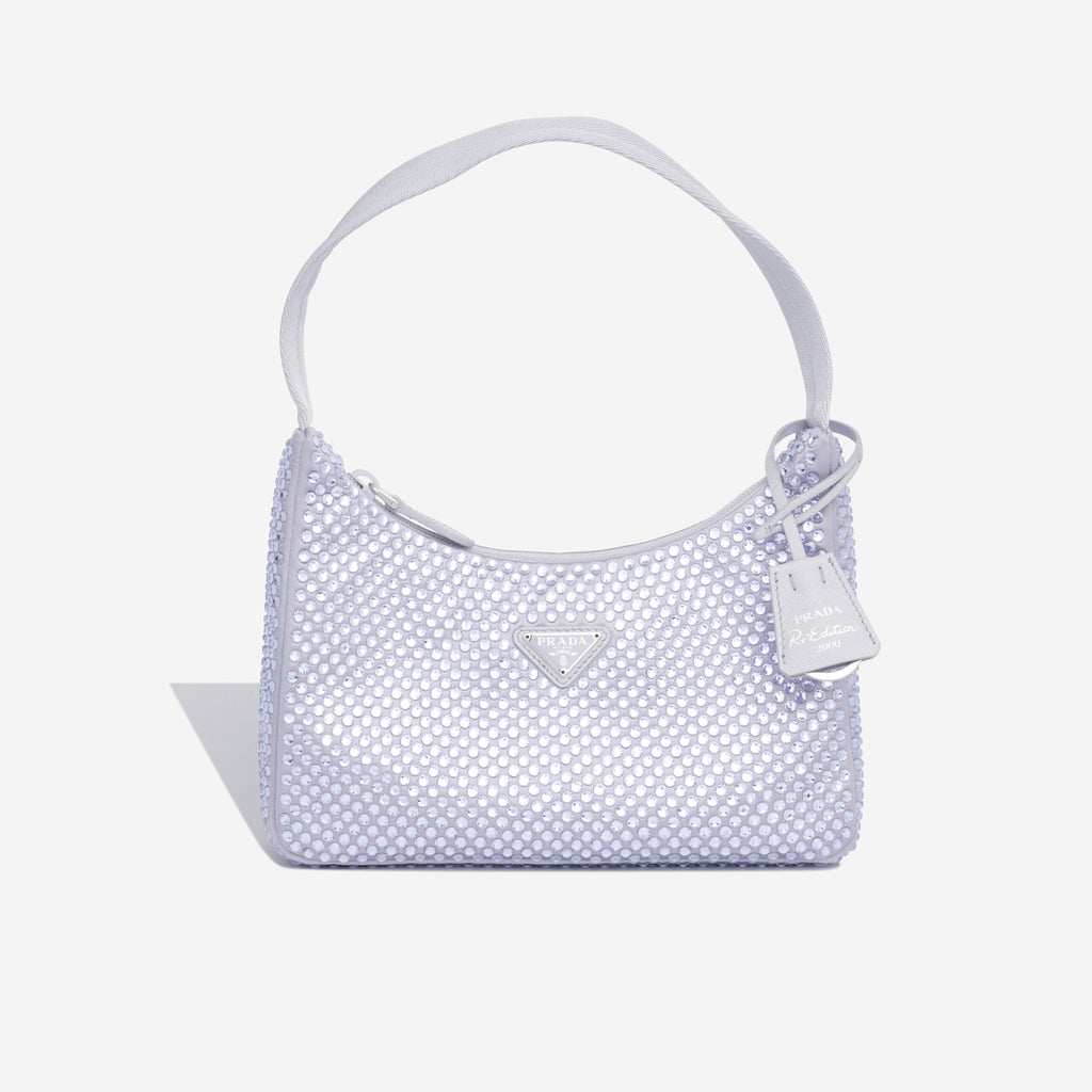 New Prada Satin Mini-Bag with Crystals 