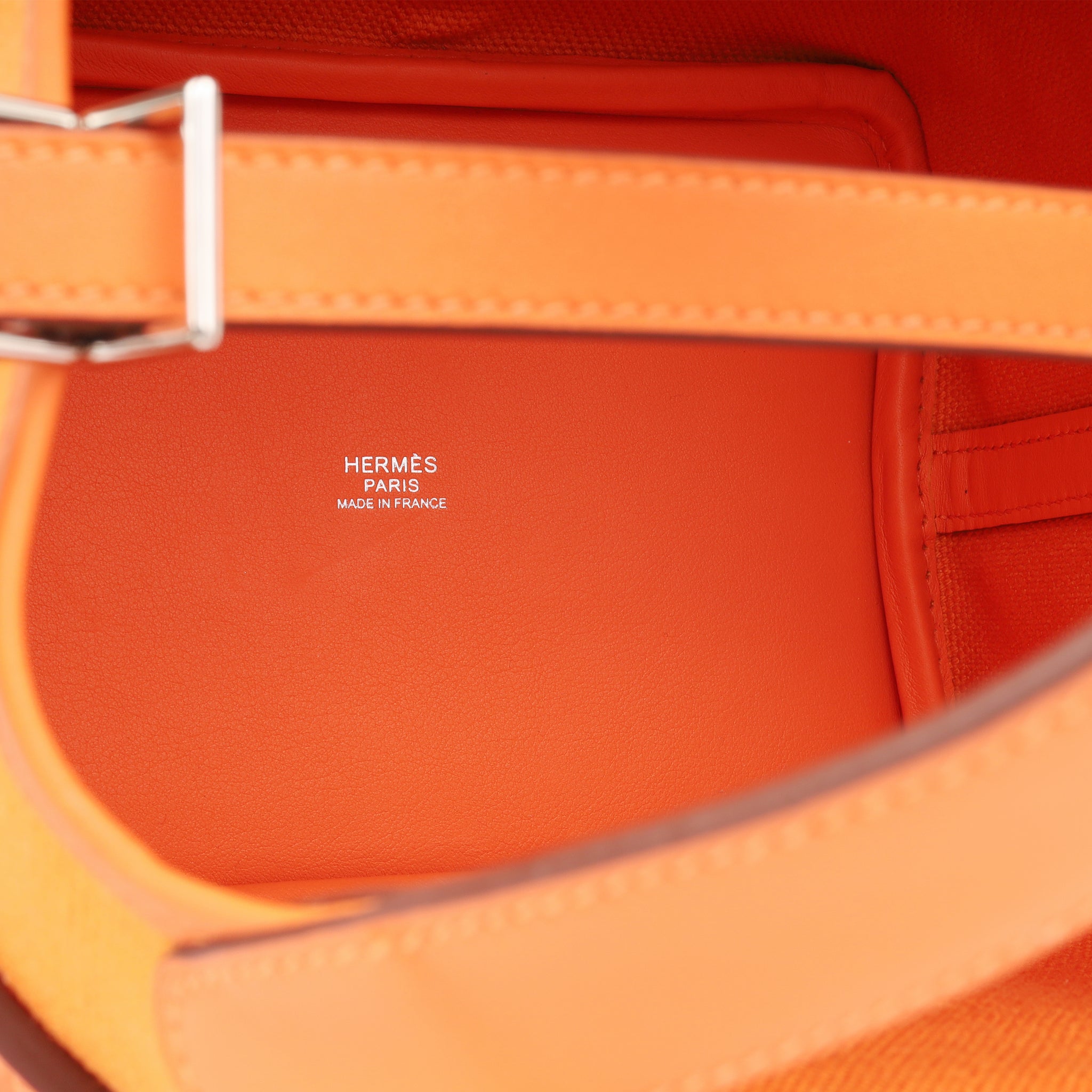 Hermes Picotin Lock 18 Bag CK93 Orange Clemence And K1 Rouge Grenat Swift  SHW