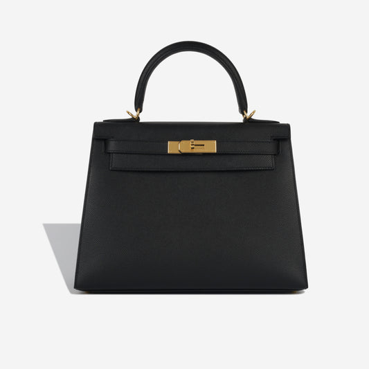 Kelly 28 - Noir Epsom GHW