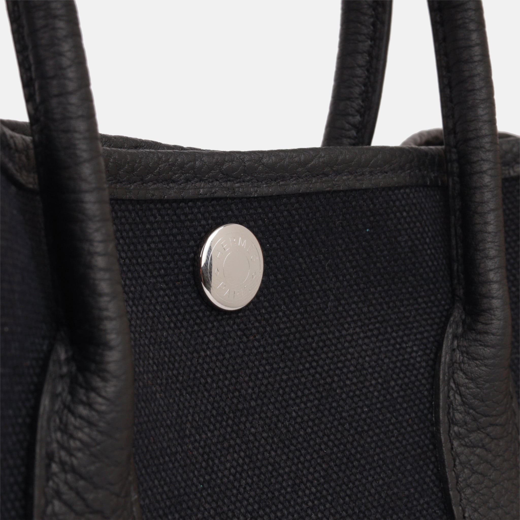 Hermès Garden Party Black Negonda 30 TPM Palladium Hardware, 2023 (Like New), Womens Handbag