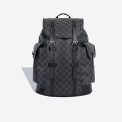 LOUIS VUITTON Alps Christopher Patch Damier Graphite Backpack Bag Blac