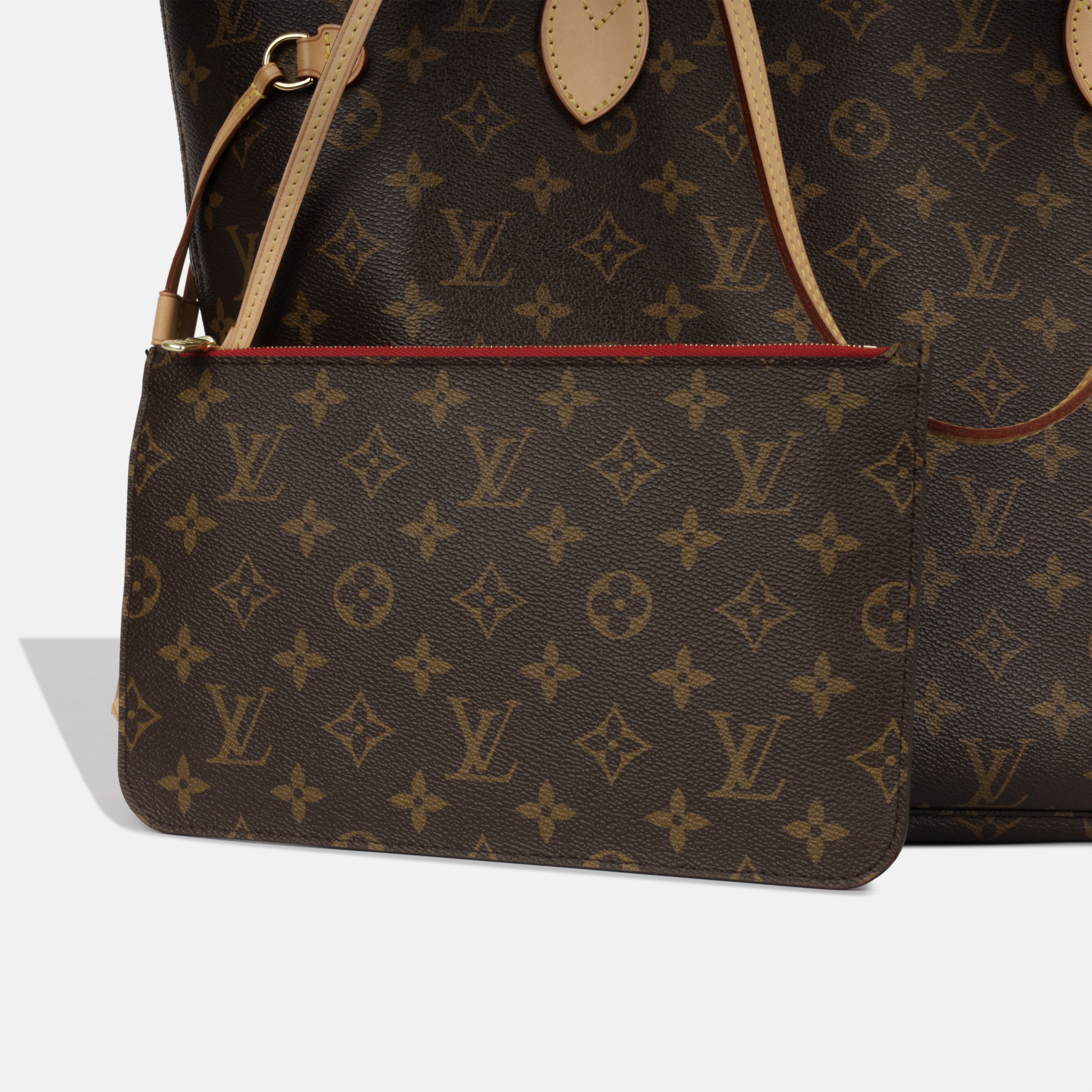 Louis Vuitton - Neverfull MM - Monogram Canvas / Cerise Red