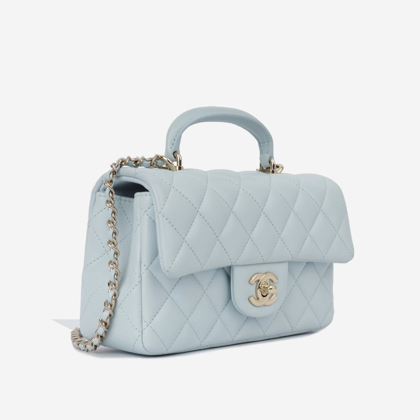 Mini Flap Bag With Top Handle