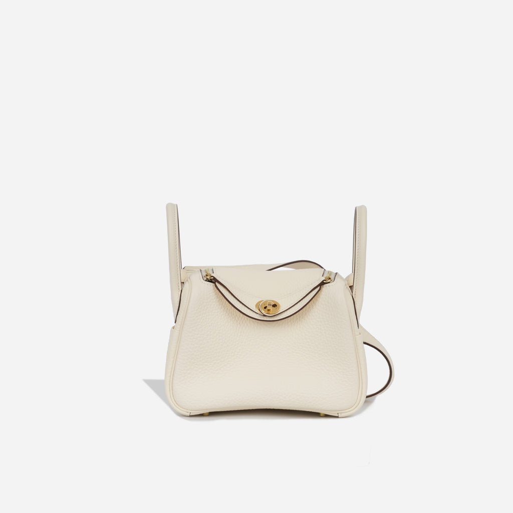 Hermes Lindy mini Gold Clemence