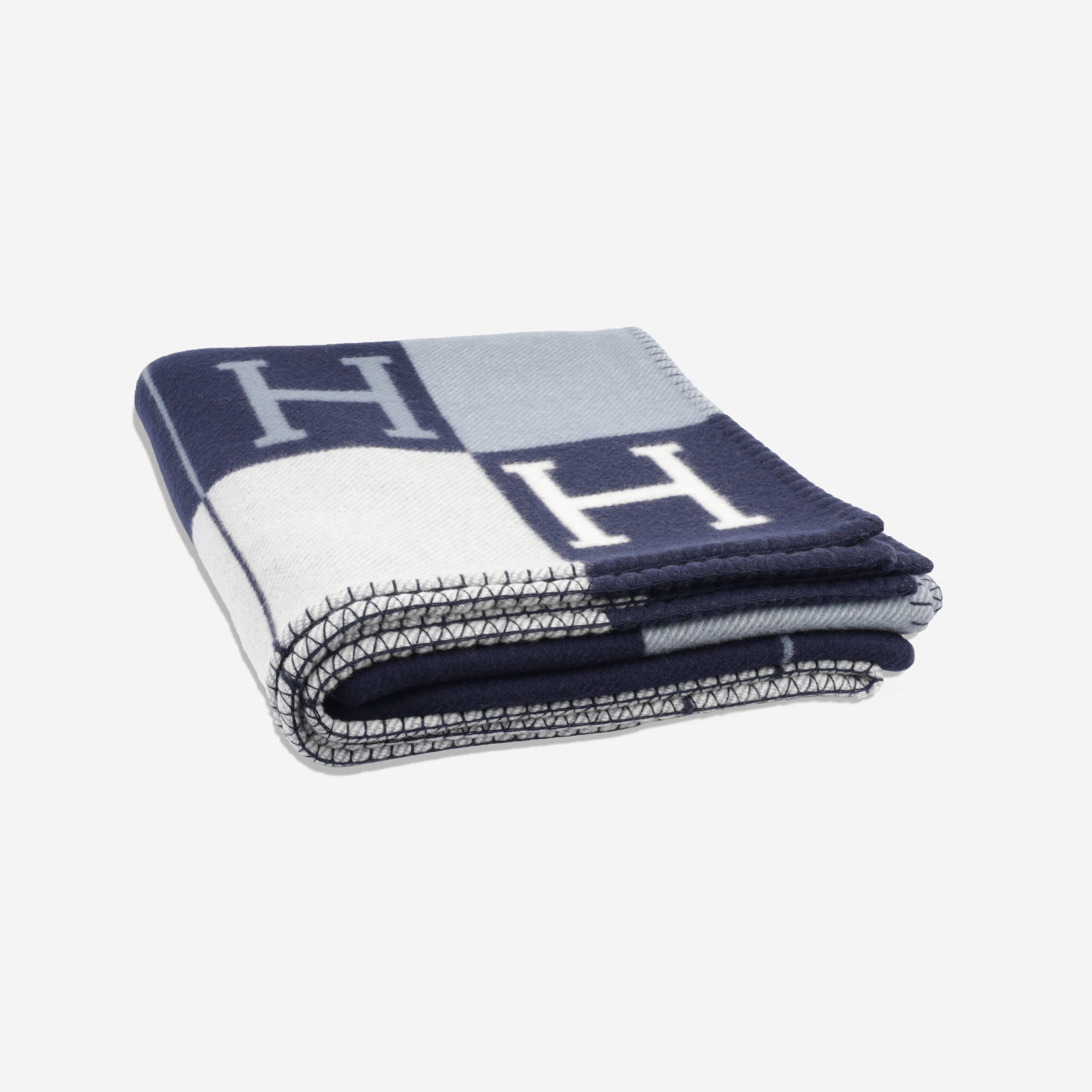 Hermes - Avalon III Throw - Ecru and Caban - Brand New – Bagista