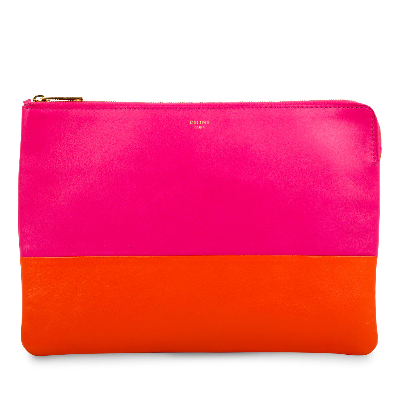 Bi-colour Leather Pouch