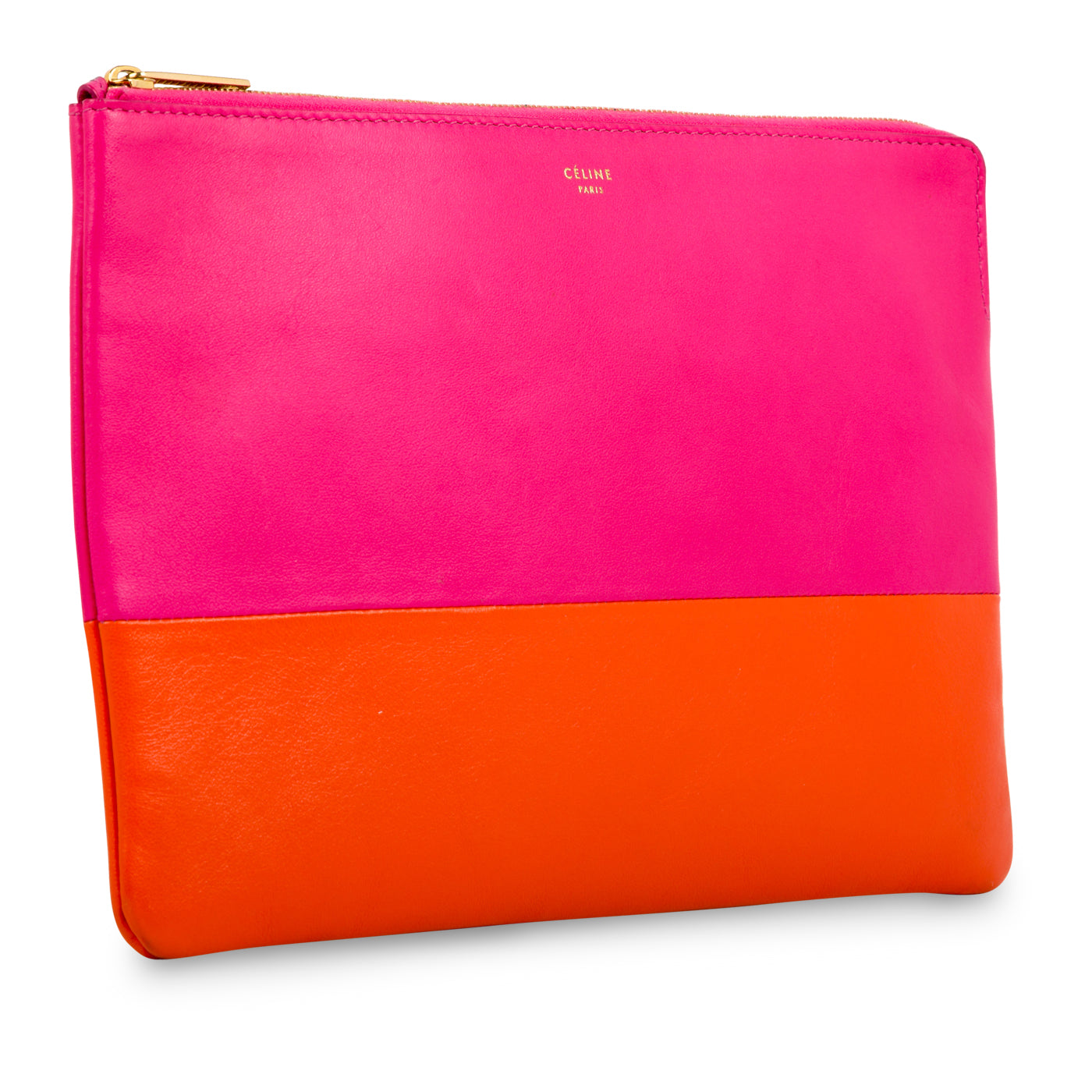 Bi-colour Leather Pouch