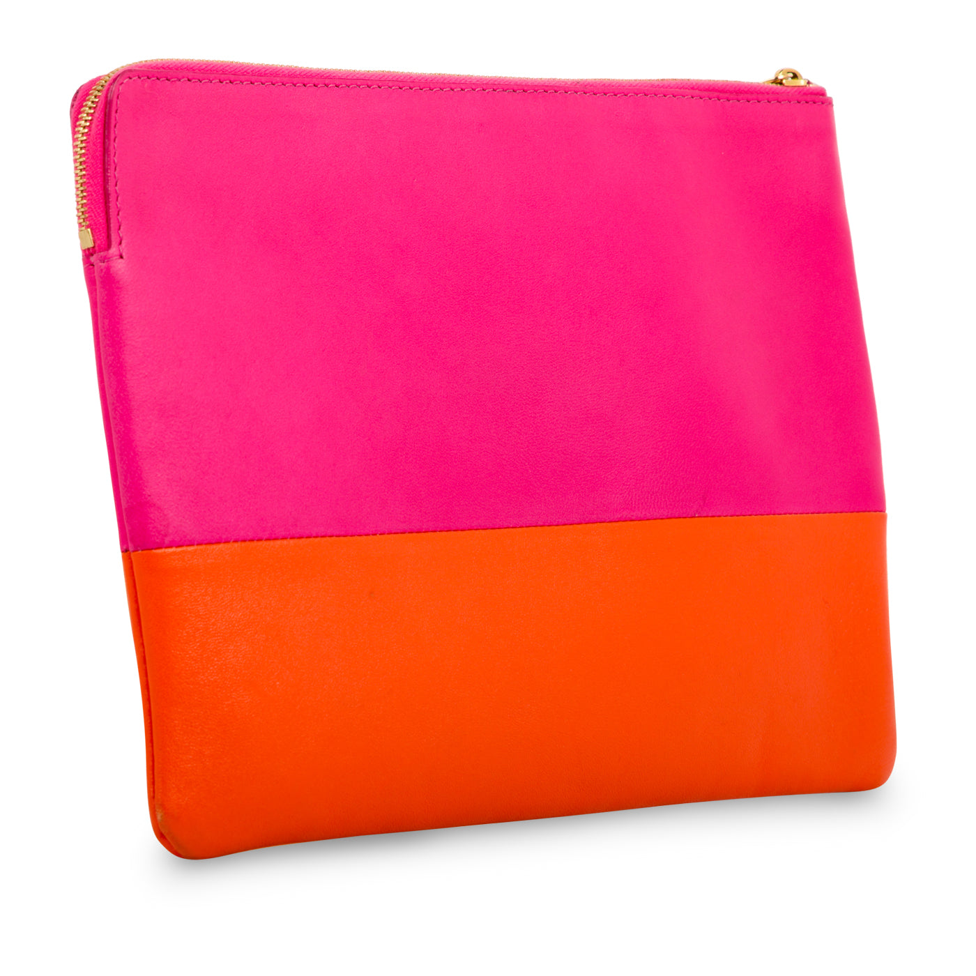 Bi-colour Leather Pouch