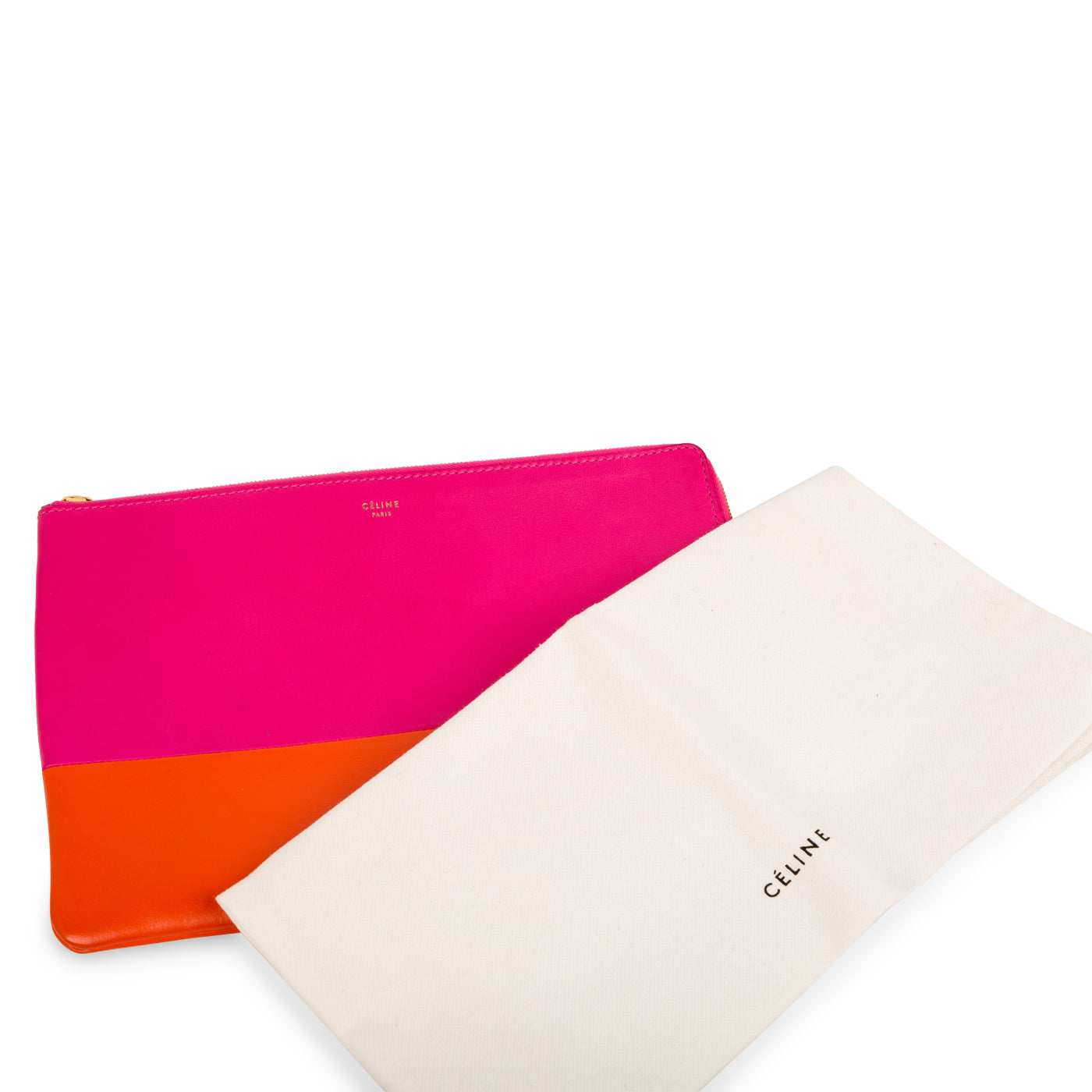 Bi-colour Leather Pouch