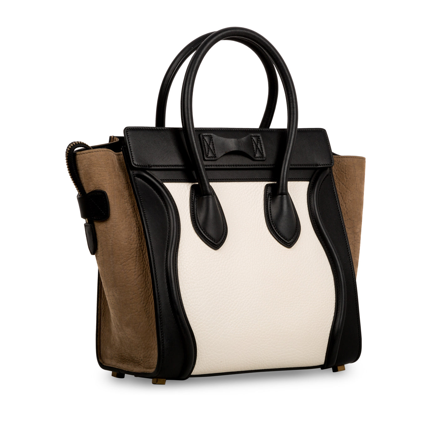 Micro Luggage Tote - Tri-colour