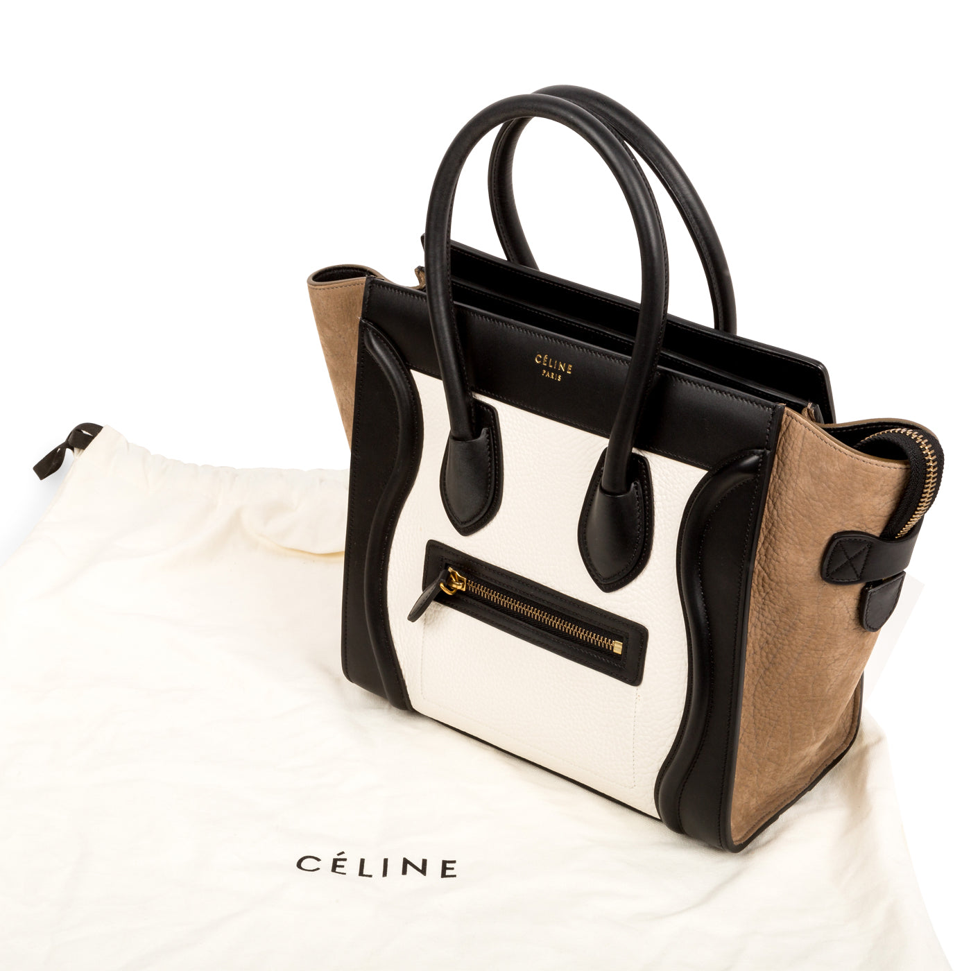 Micro Luggage Tote - Tri-colour