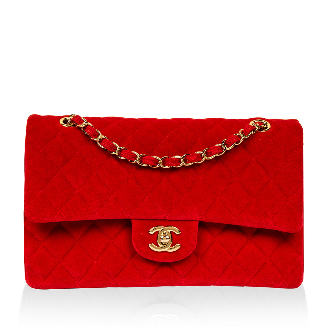 Chanel velvet classic flap bag Clearance