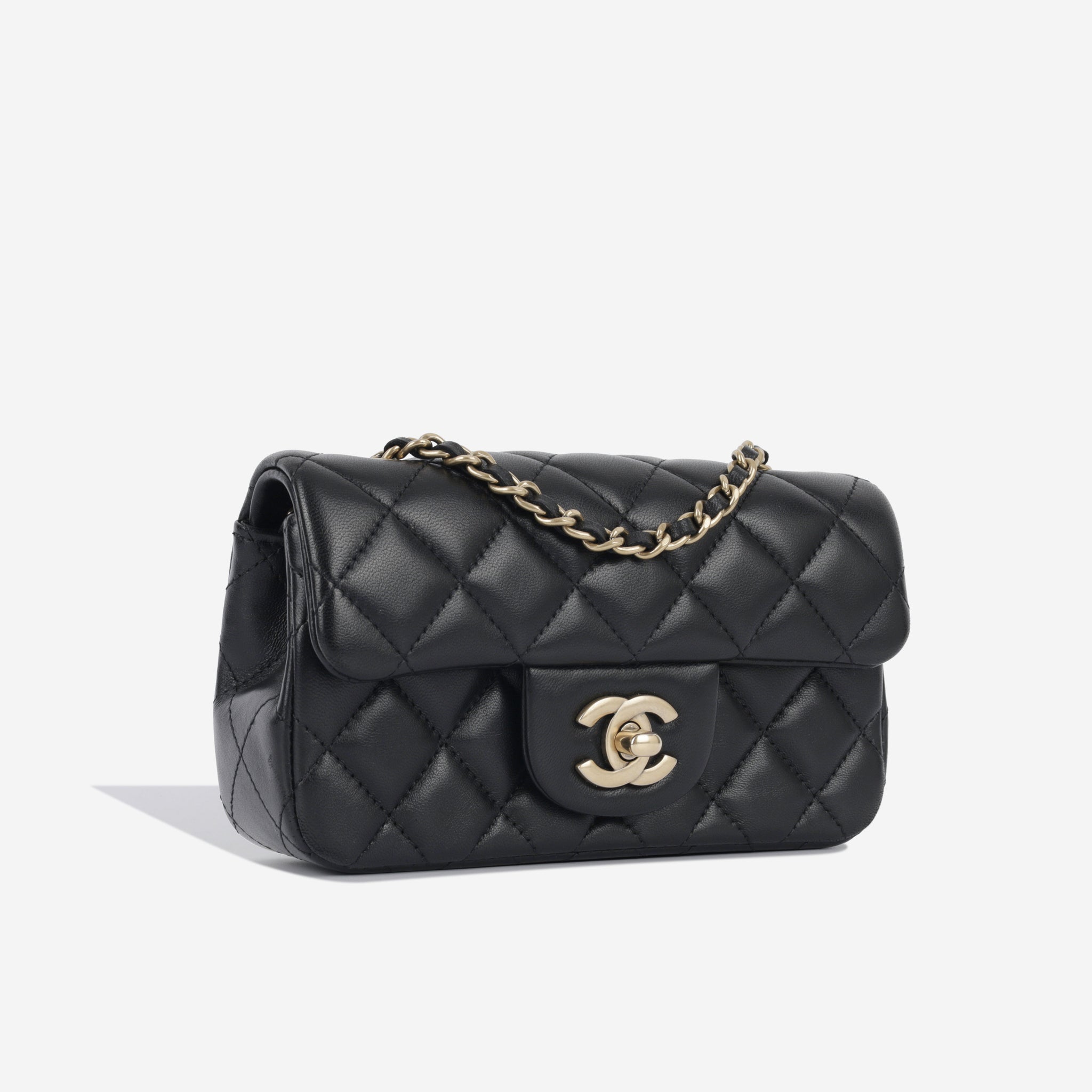 Chanel - Classic Flap Bag - Extra Mini - Black Lambskin CGHW - Pre