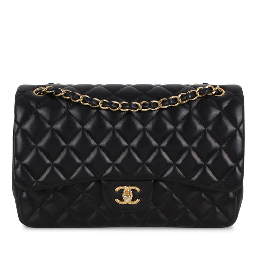 Classic Flap Bag - Black Jumbo