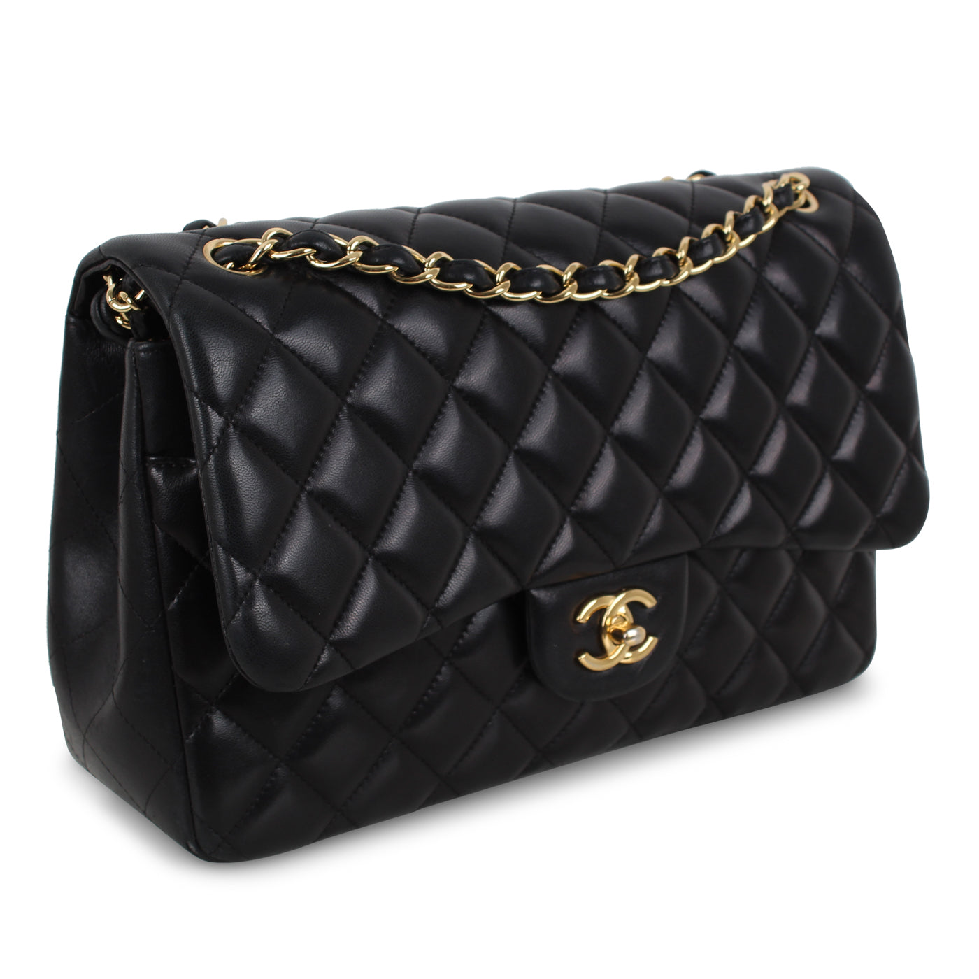 Classic Flap Bag - Black Jumbo