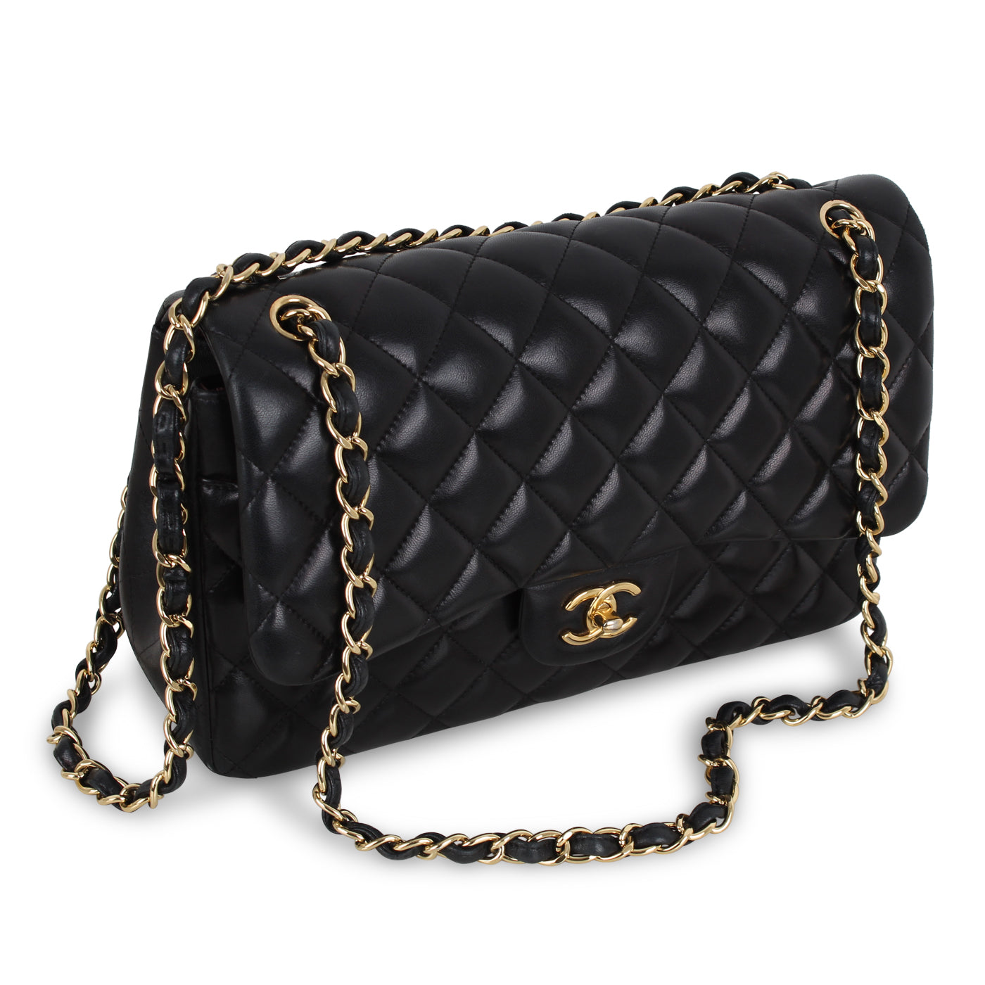 Classic Flap Bag - Black Jumbo