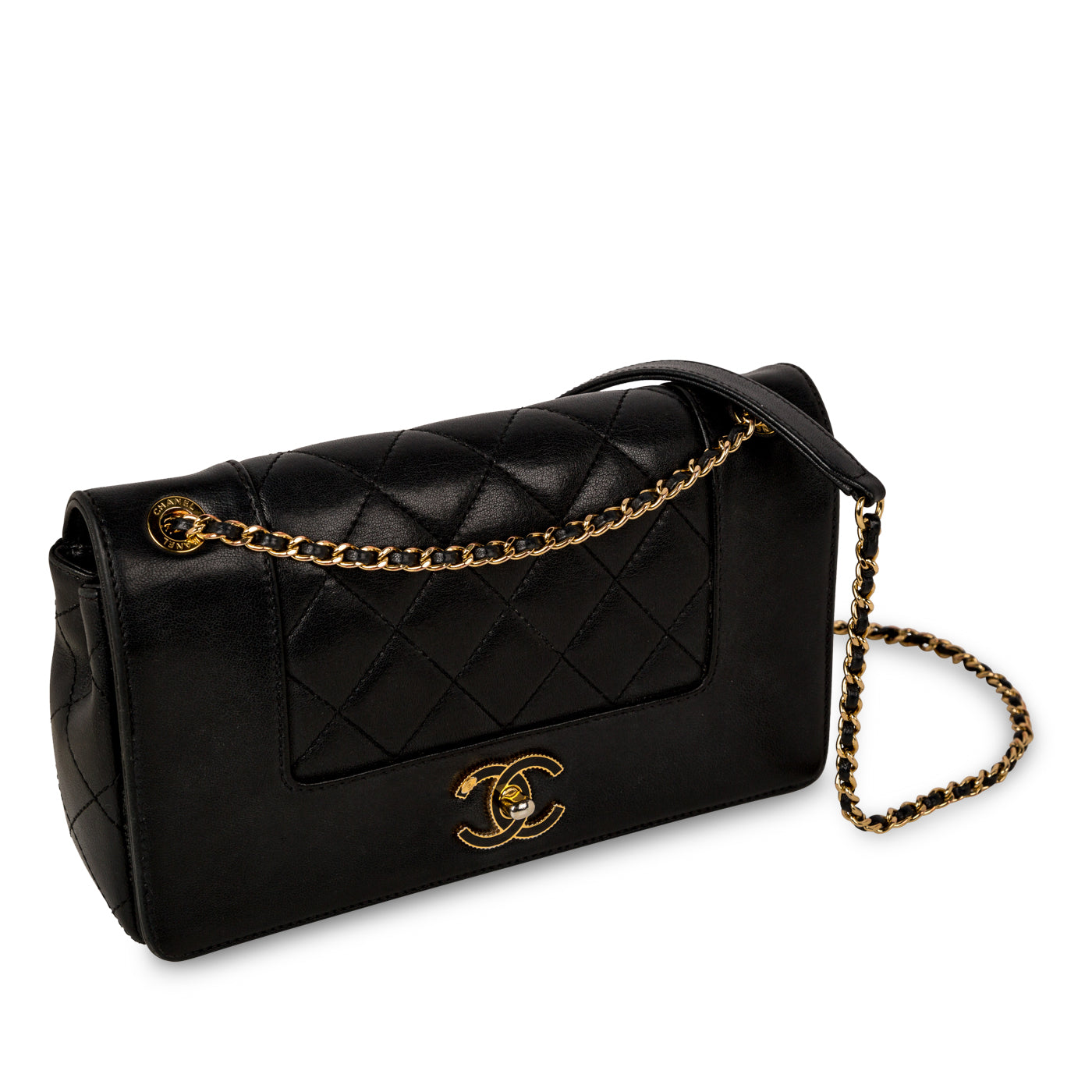 Chanel - Paris in Rome Flap Bag - Black - GHW - Pre-Loved