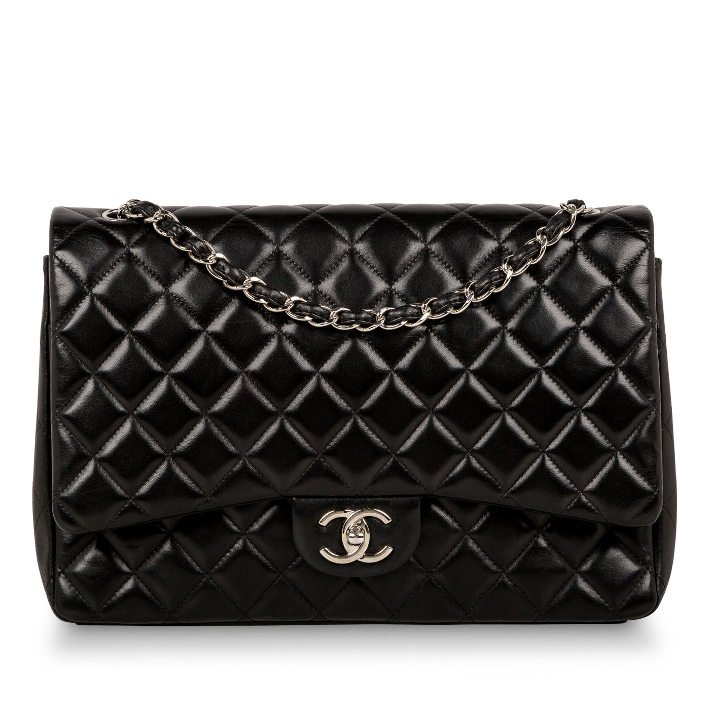 Classic Flap Bag - Black Maxi