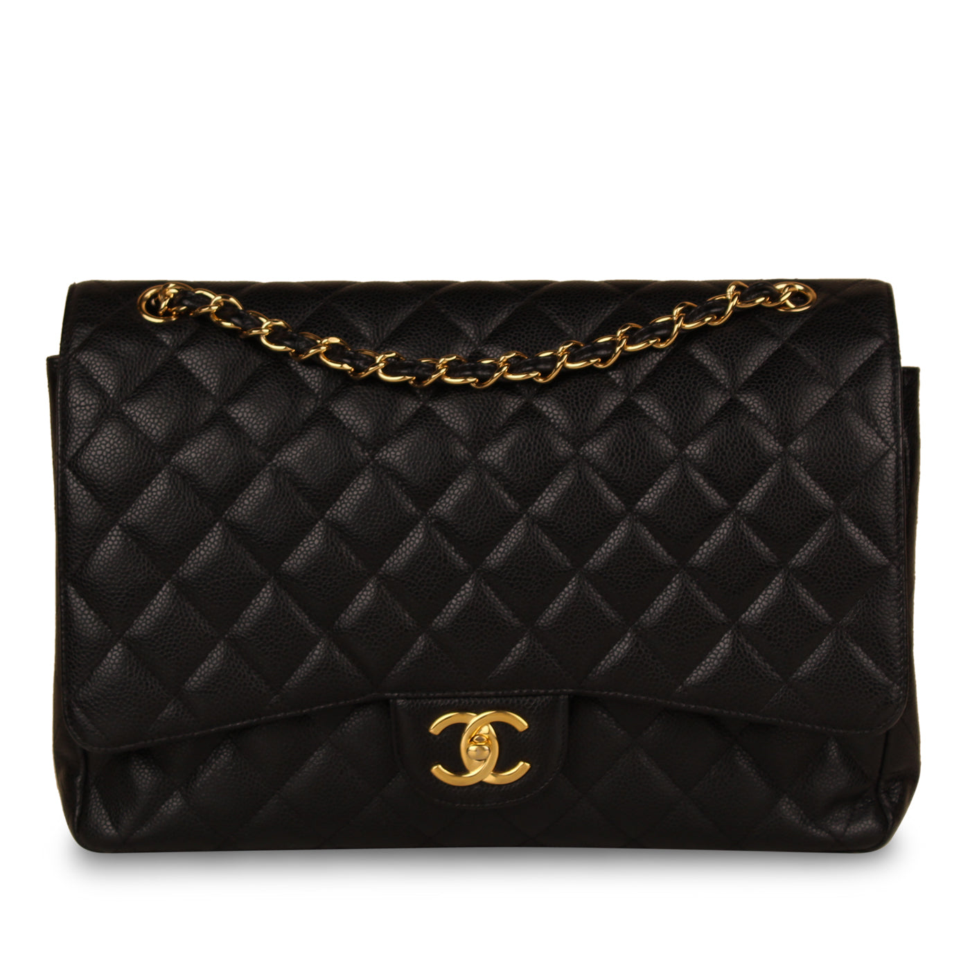 Classic Flap Bag - Black Maxi