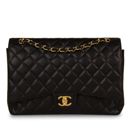 Classic Flap Bag - Black Maxi