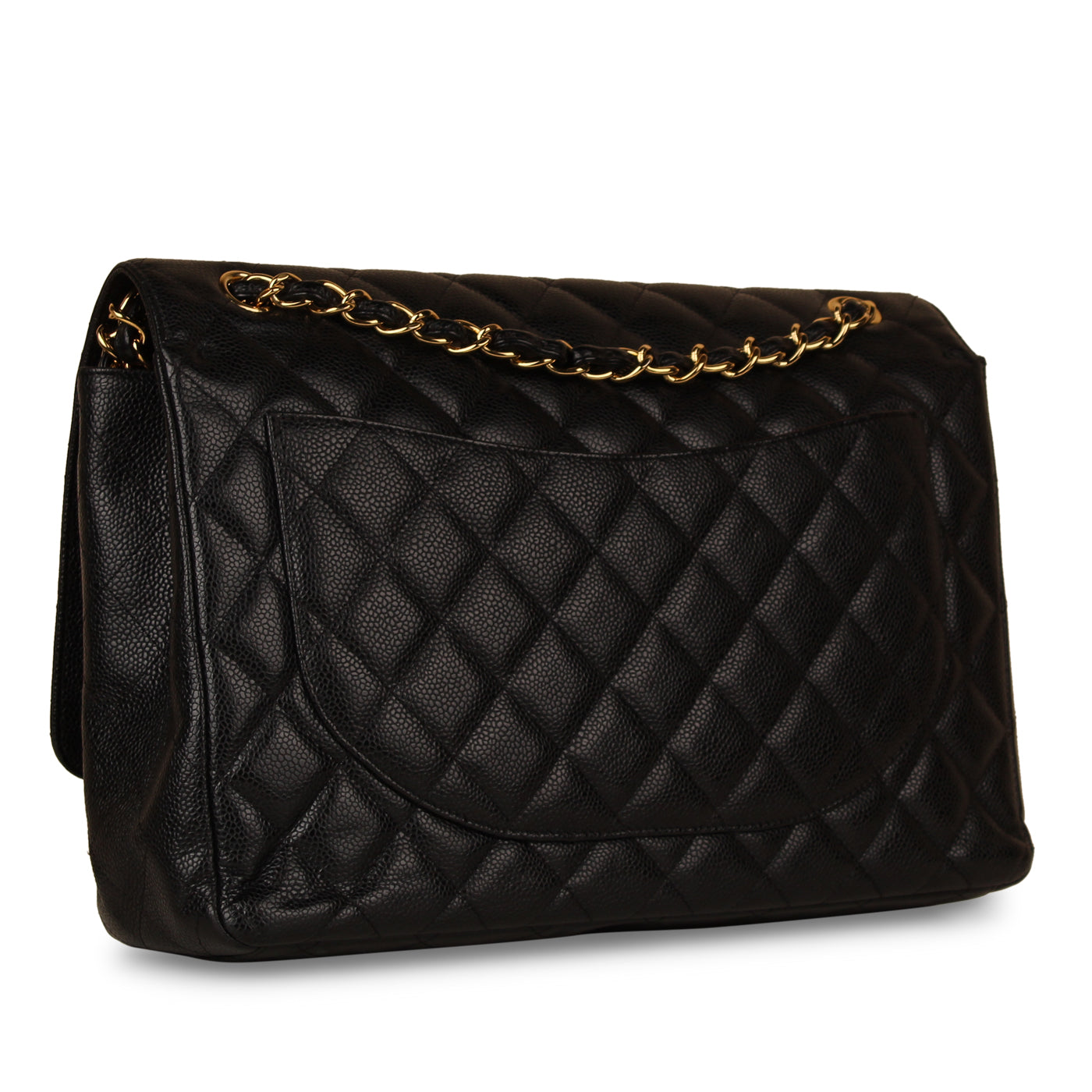 Classic Flap Bag - Black Maxi