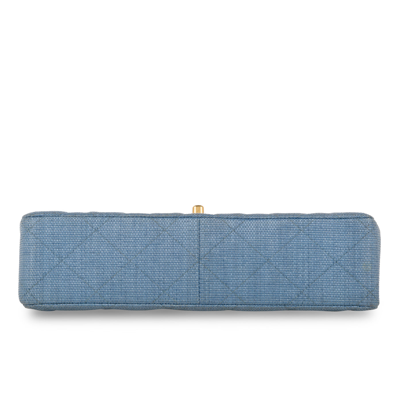 Classic Flap Bag - Denim Effect Raffia