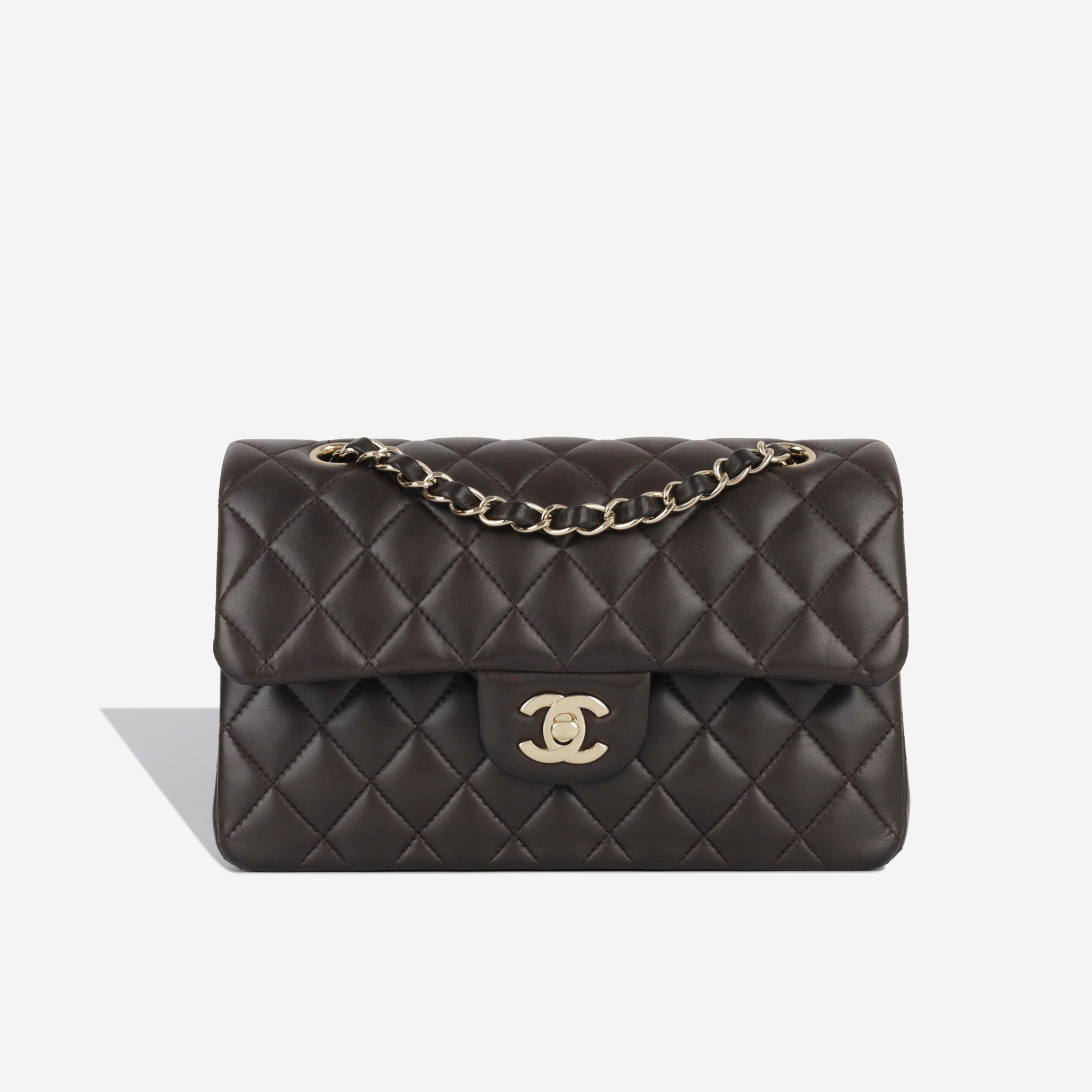 Chanel Vintage Square Classic Single Flap Bag Quilted Lambskin